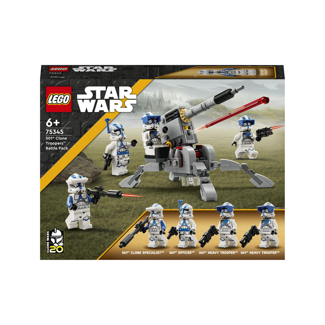 LEGO® Star Wars™ 501st Clone Troopers™ Battle Pack 75345 Building Toy Set (119 Pcs)