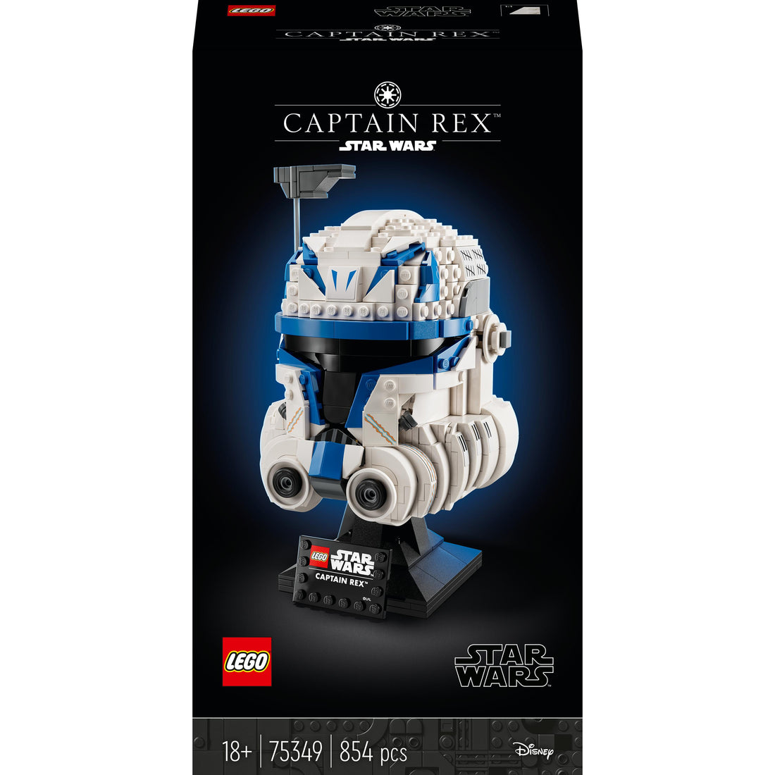 مجموعة بناء خوذة كابتن ركس™ 75349 من LEGO® Star Wars™‌‎ (854 قطعة)