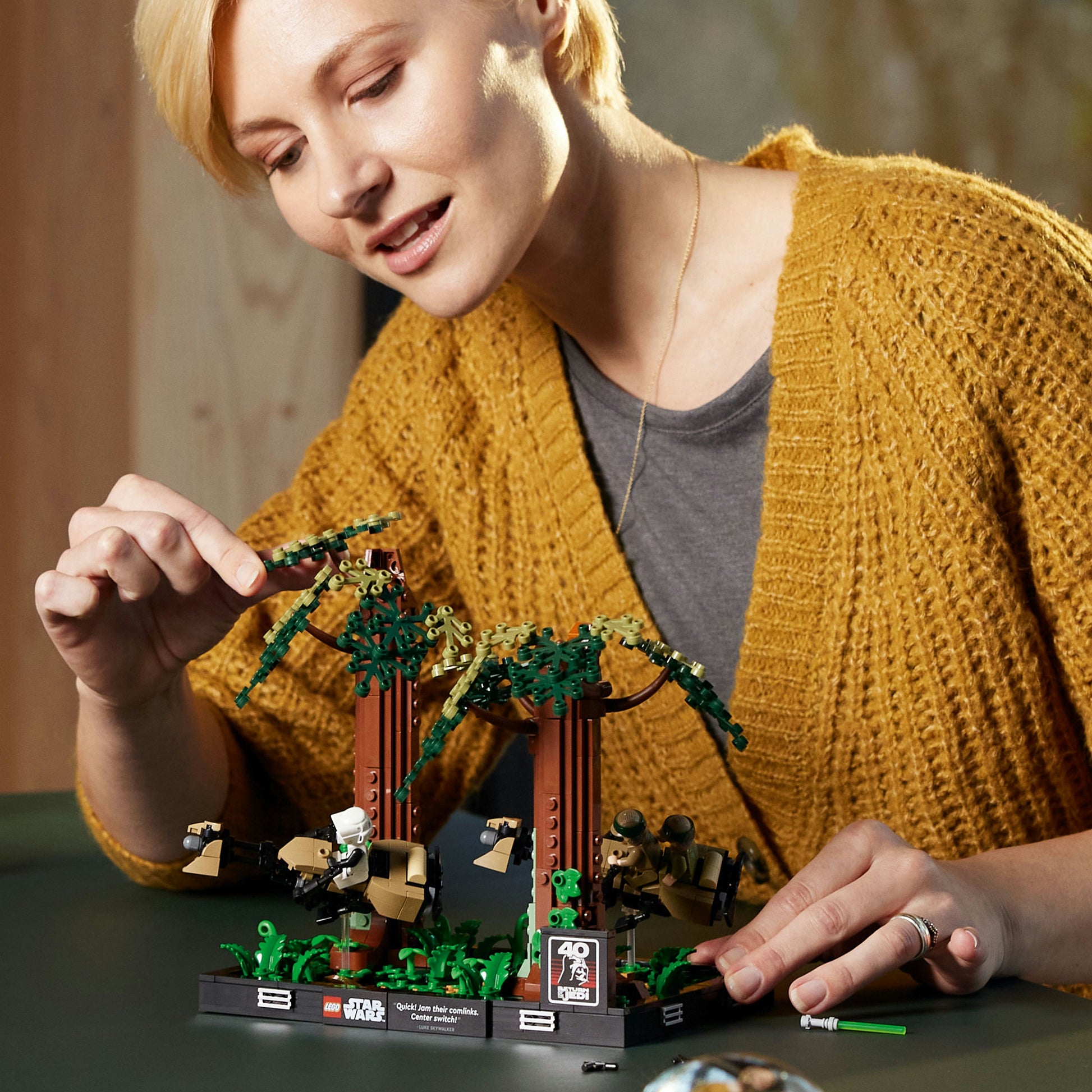 LEGO® Star Wars™ Endor™ Speeder Chase Diorama 75353 Building Set (608 Pieces)
