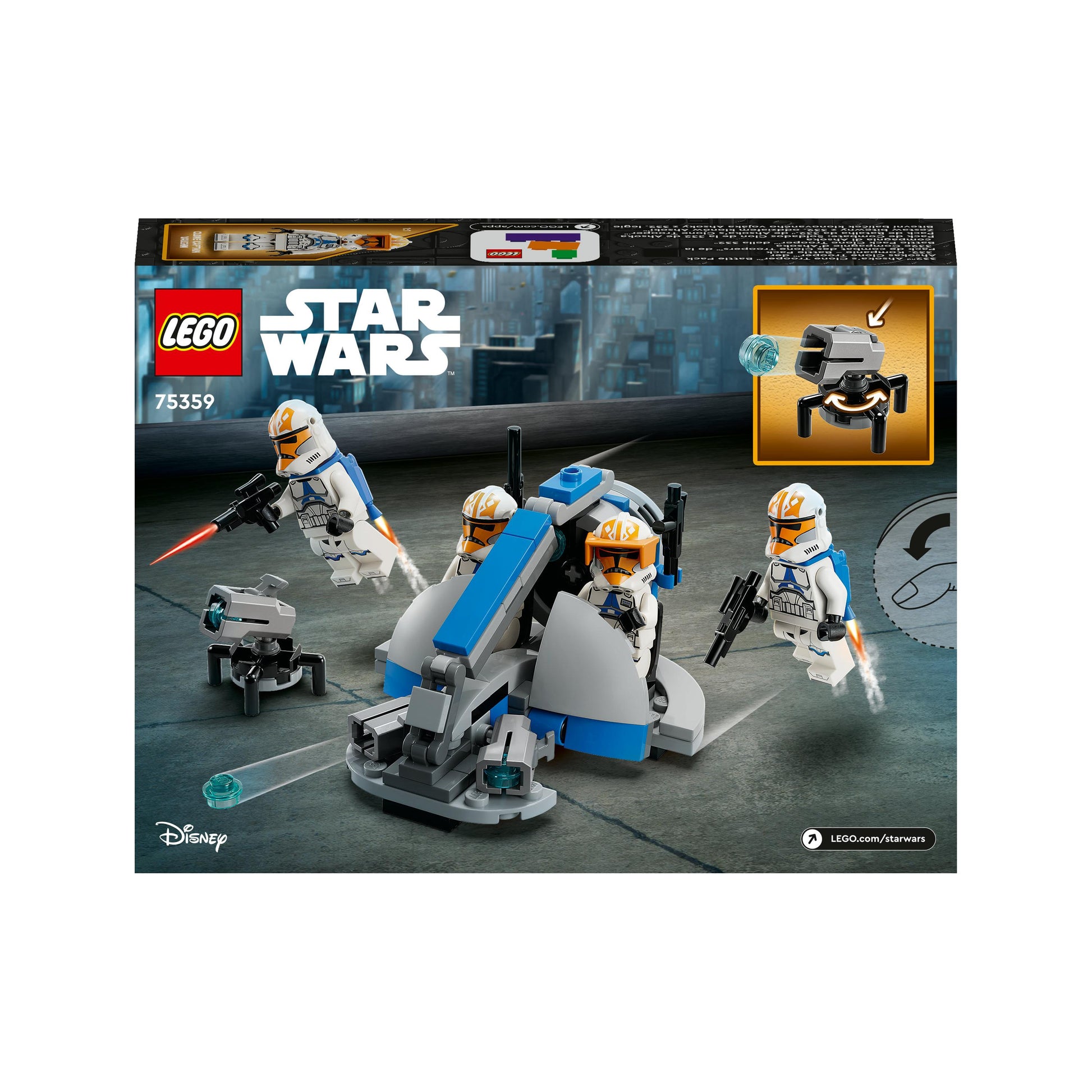 LEGO® Star Wars™ 332nd Ahsoka’s Clone Trooper™ Battle Pack 75359 (108 Pieces)