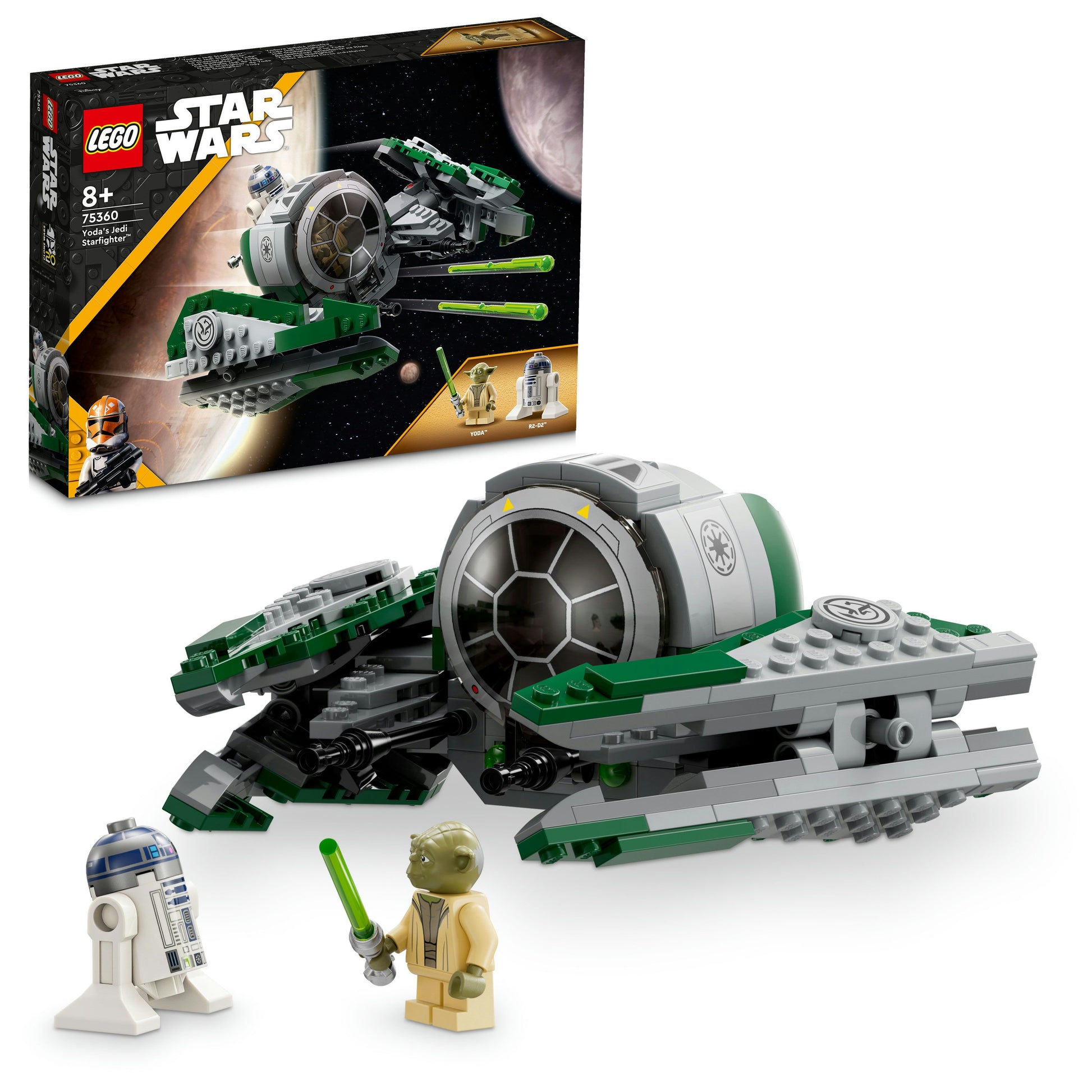 LEGO® Star Wars™ Yoda’s Jedi Starfighter™ 75360 Building Toy Set (253 Pieces)