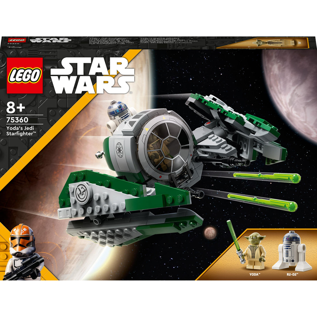 LEGO® Star Wars™ Yoda’s Jedi Starfighter™ 75360 Building Toy Set (253 Pieces)