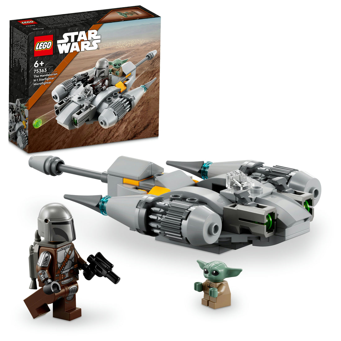 LEGO® Star Wars™ The Mandalorian’s N-1 Starfighter™ Microfighter 75363 (88 Pieces)