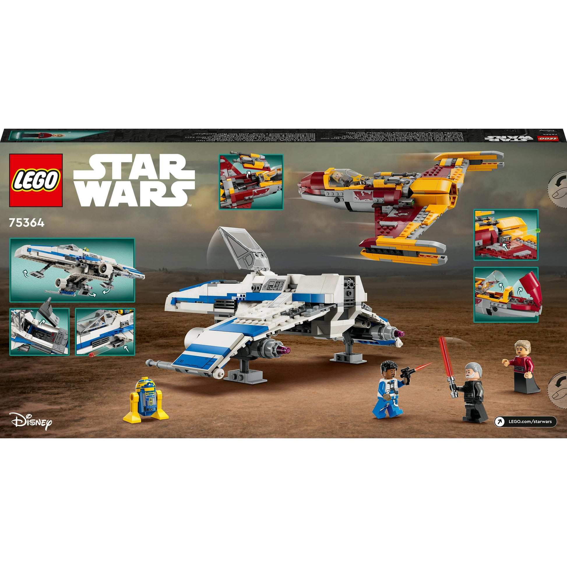 LEGO® Star Wars™ New Republic E-Wing™ vs. Shin Hati’s Starfighter™ 75364 (1,056 Pcs)