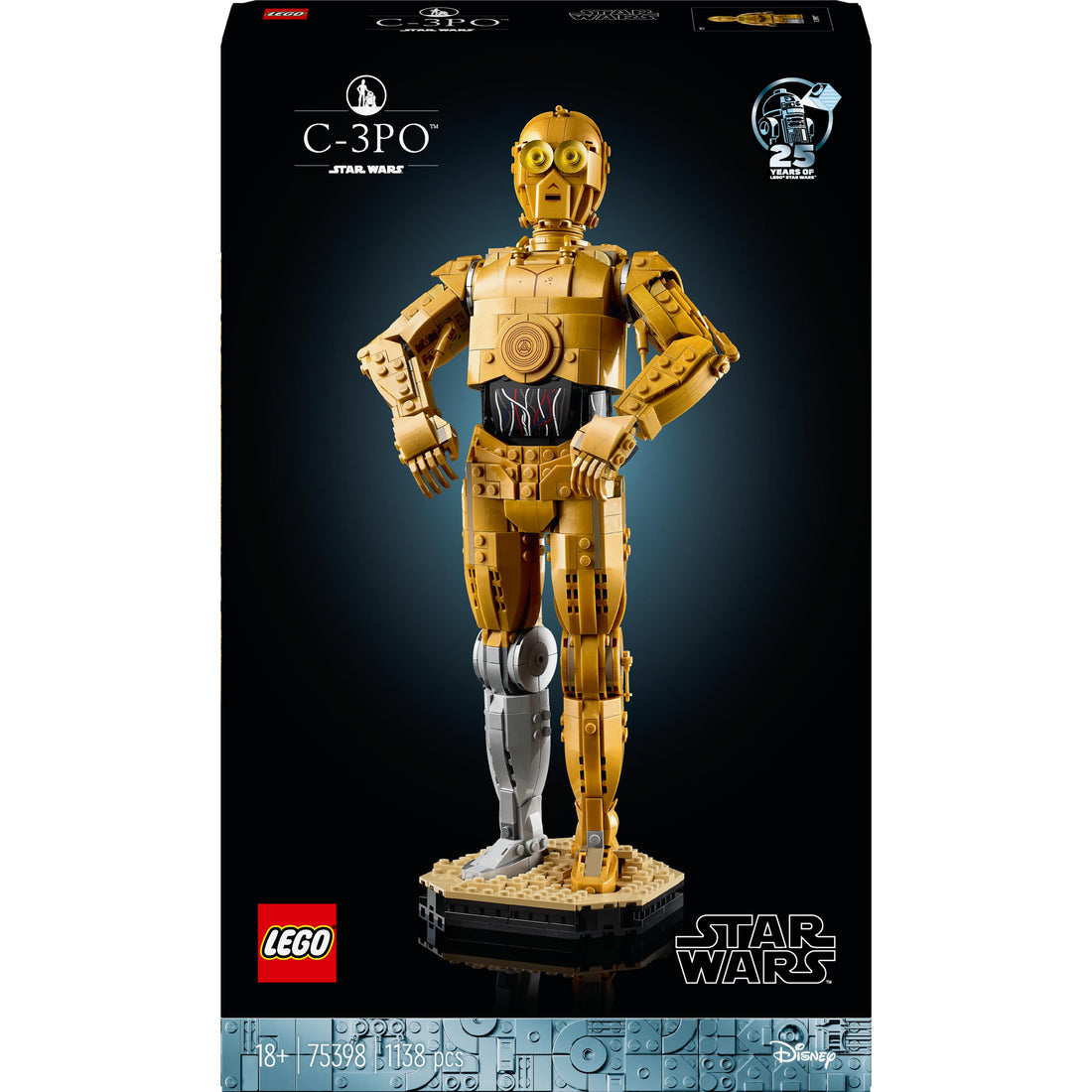 شخصية روبوت C-3PO™‍‌‎ 75398 من LEGO® Star Wars™‍‌‎ قابلة للبناء