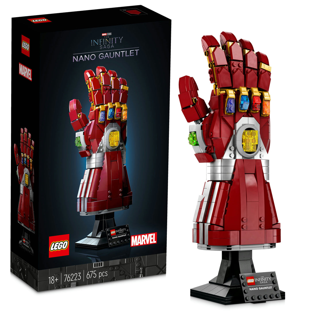 مجموعة  قفاز النانو 76223 من LEGO® Marvel (680 قطعة)