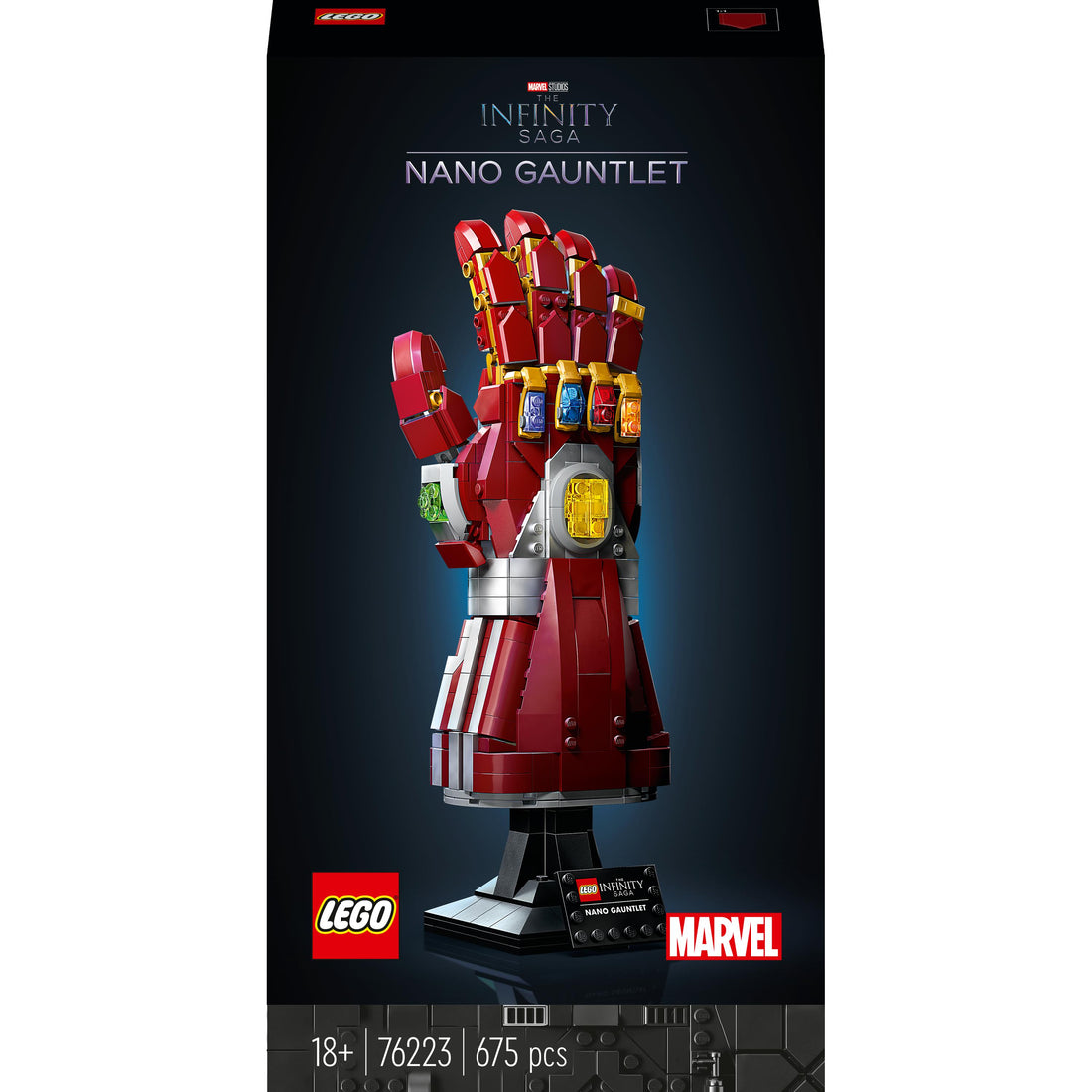 مجموعة  قفاز النانو 76223 من LEGO® Marvel (680 قطعة)