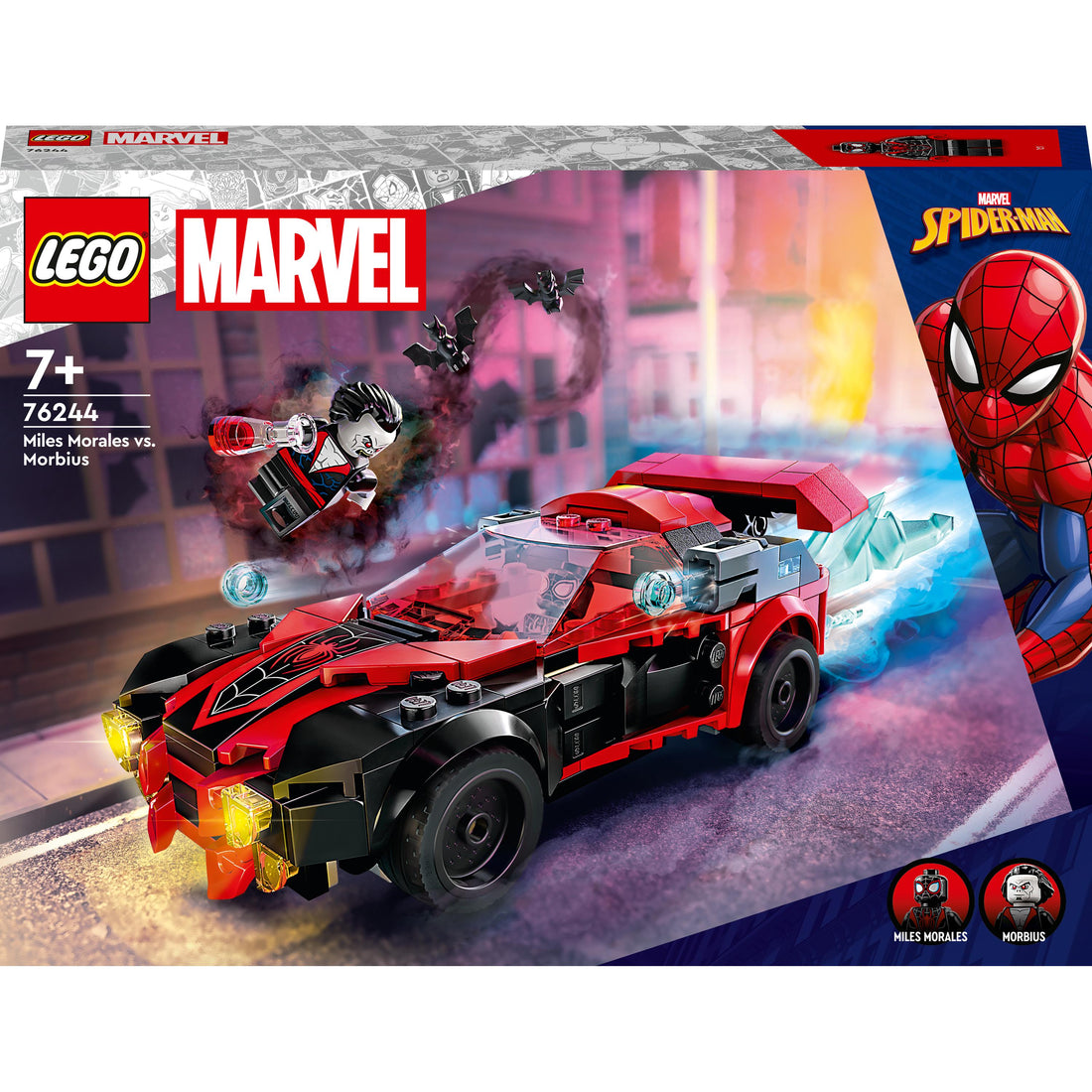 LEGO® Marvel Miles Morales vs. Morbius 76244 Building Toy Set (220 Pieces)