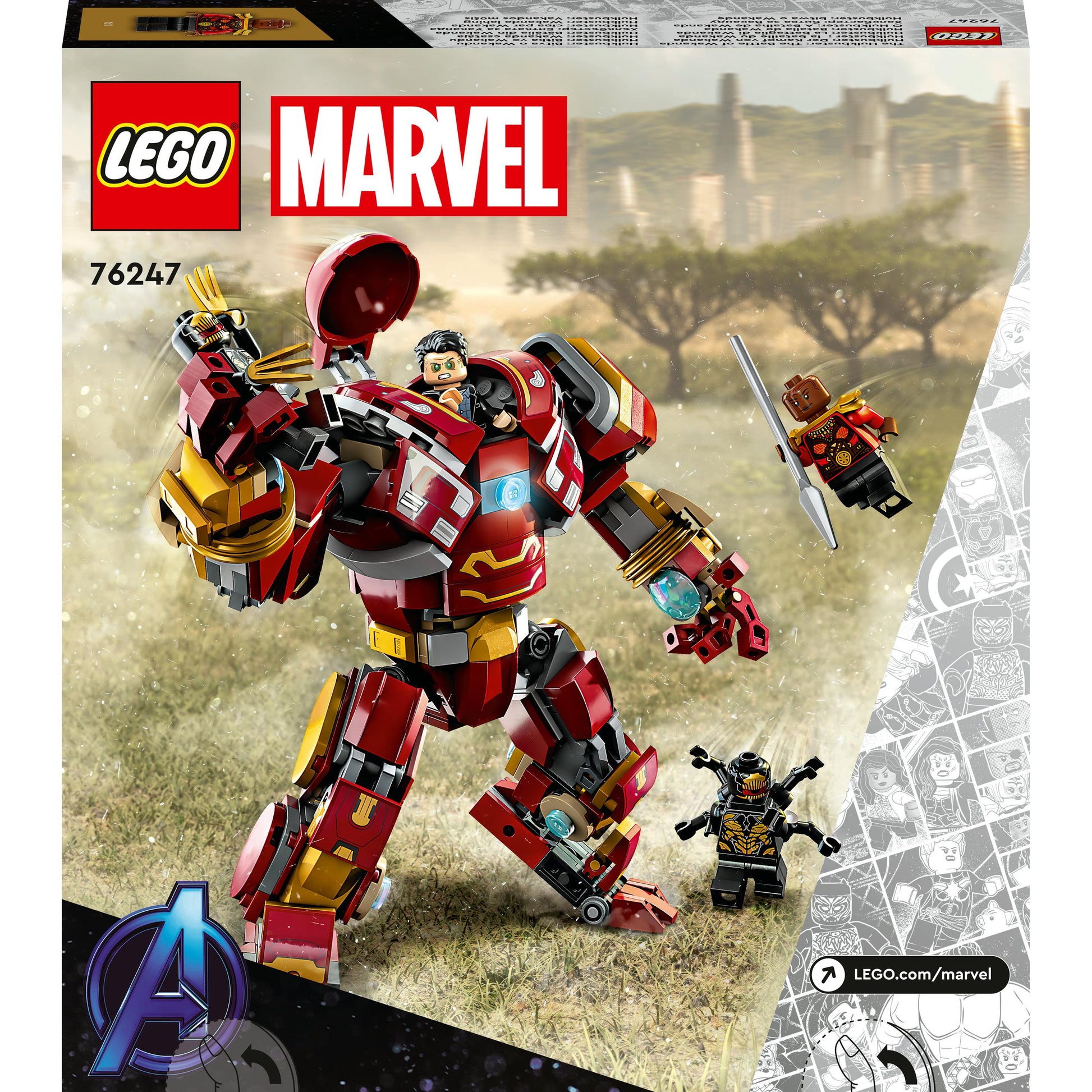 LEGO® Marvel The Hulkbuster: The Battle of Wakanda 76247 Building Toy Set (385 Pieces)