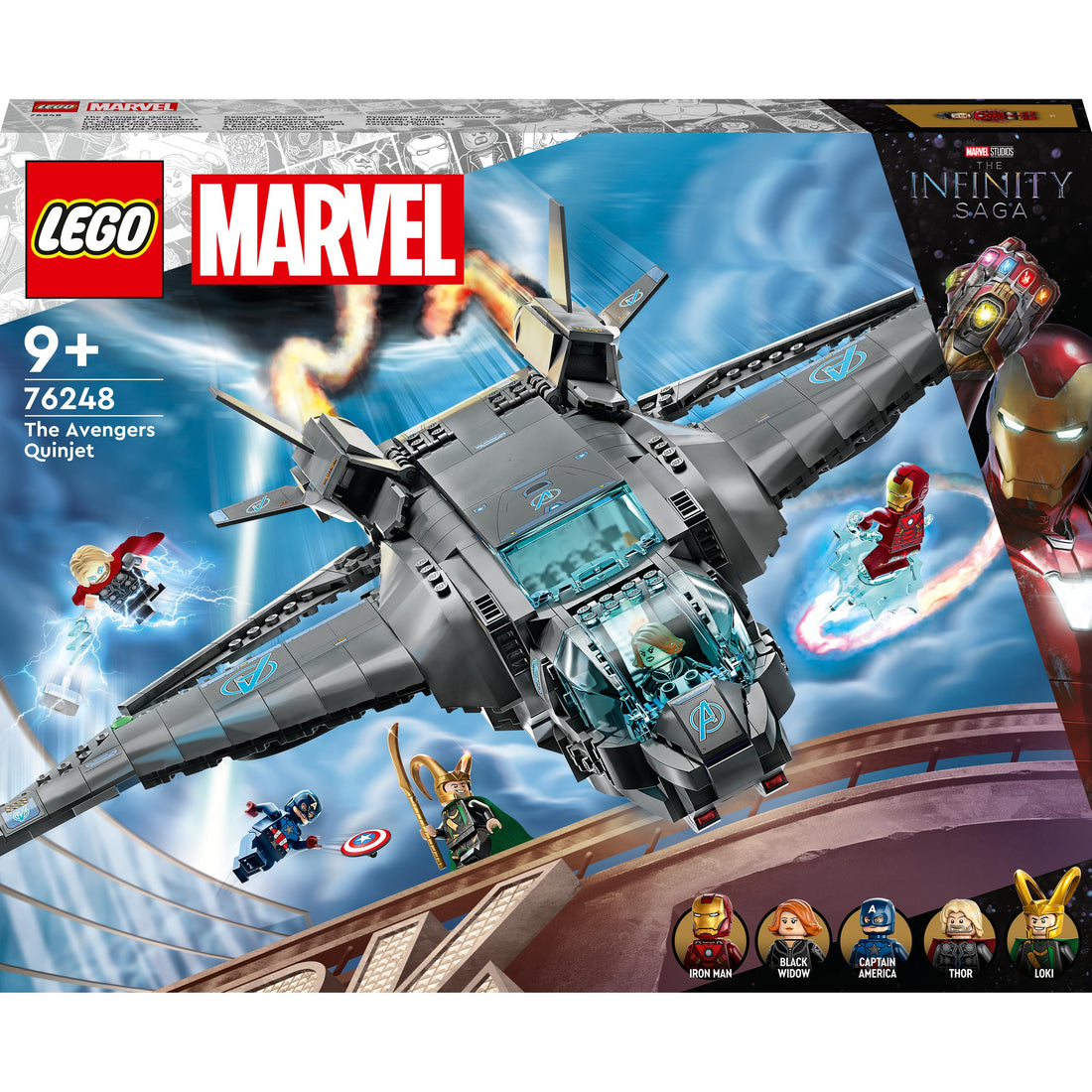 LEGO® Marvel The Avengers Quinjet 76248 Building Toy Set (795 Pieces)