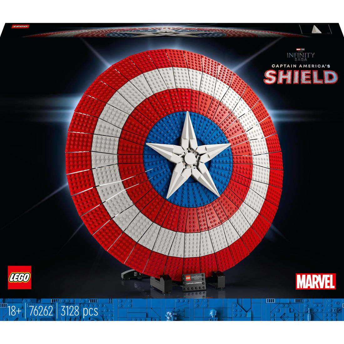 مجموعة بناء درع كابتن أمريكا 76262 من LEGO® Marvel (3128 قطعة)