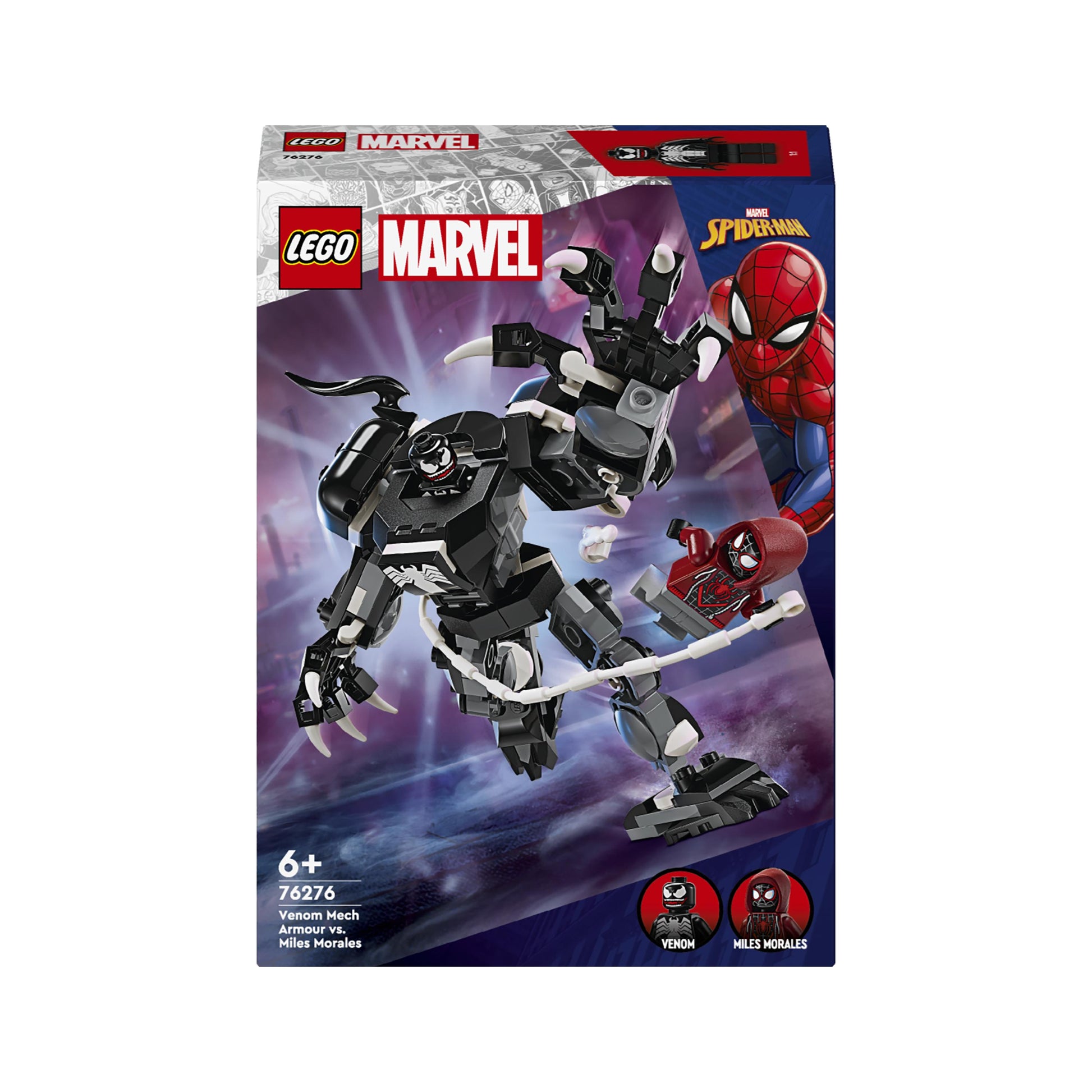 LEGO® Marvel Venom Mech Armour vs. Miles Morales 76276