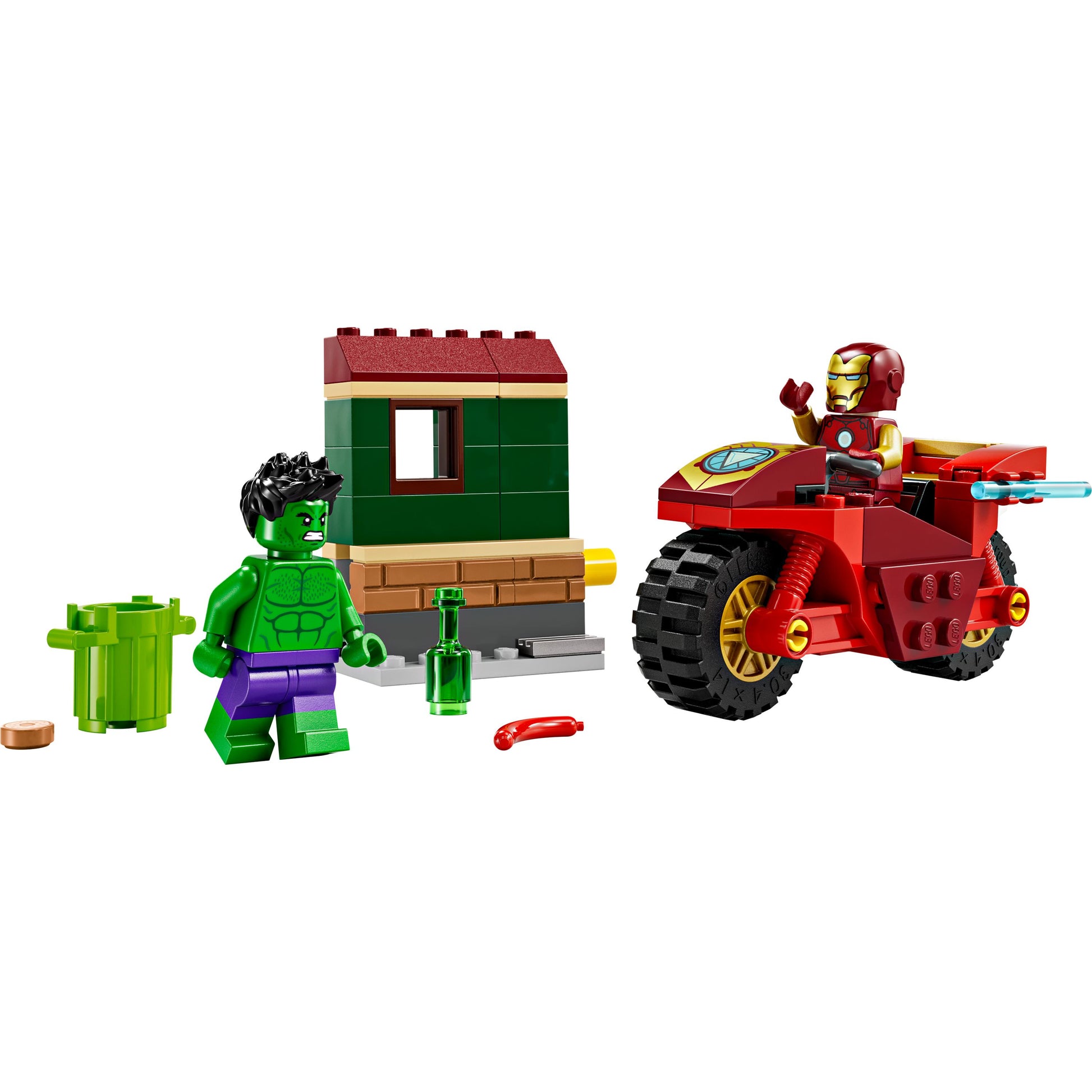 LEGO® Marvel Iron Man with Bike and The Hulk Playset 76287