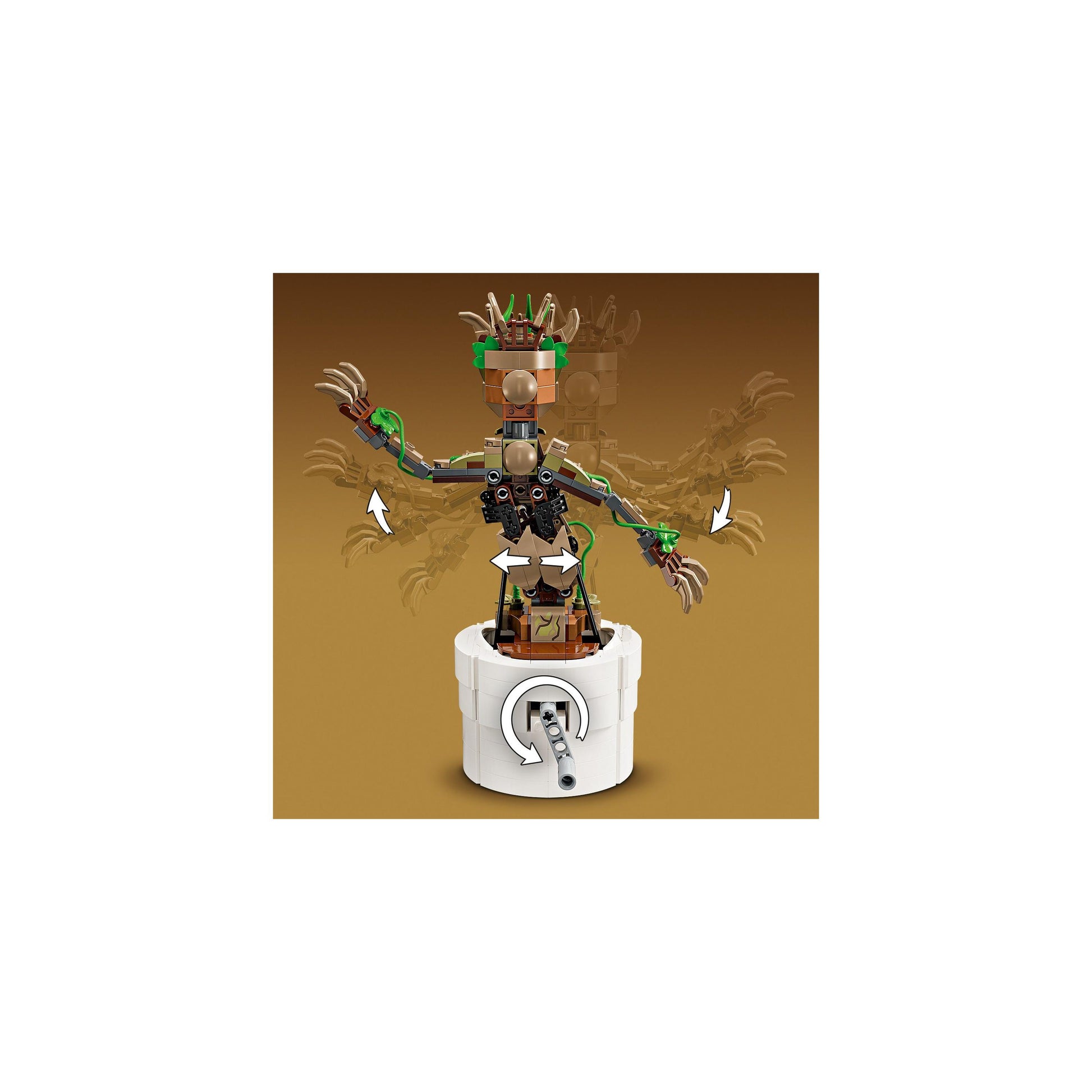 LEGO® Marvel Dancing Groot Buildable Animated Toy 76297