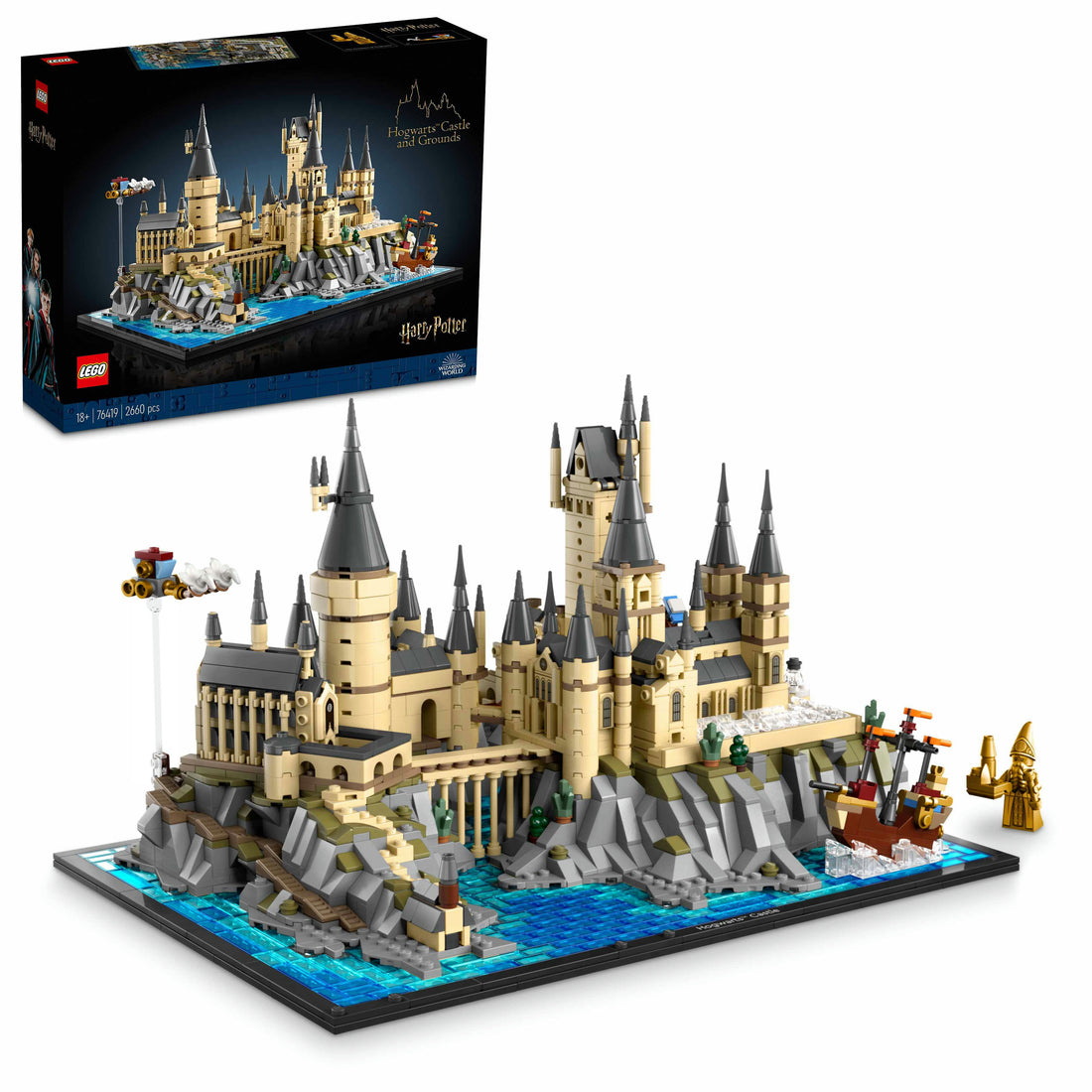 مجموعة بناء قلعة هوغوارتس™ وأراضيها 76419 من LEGO® Harry Potter™‍‌‎ (2660 قطعة)