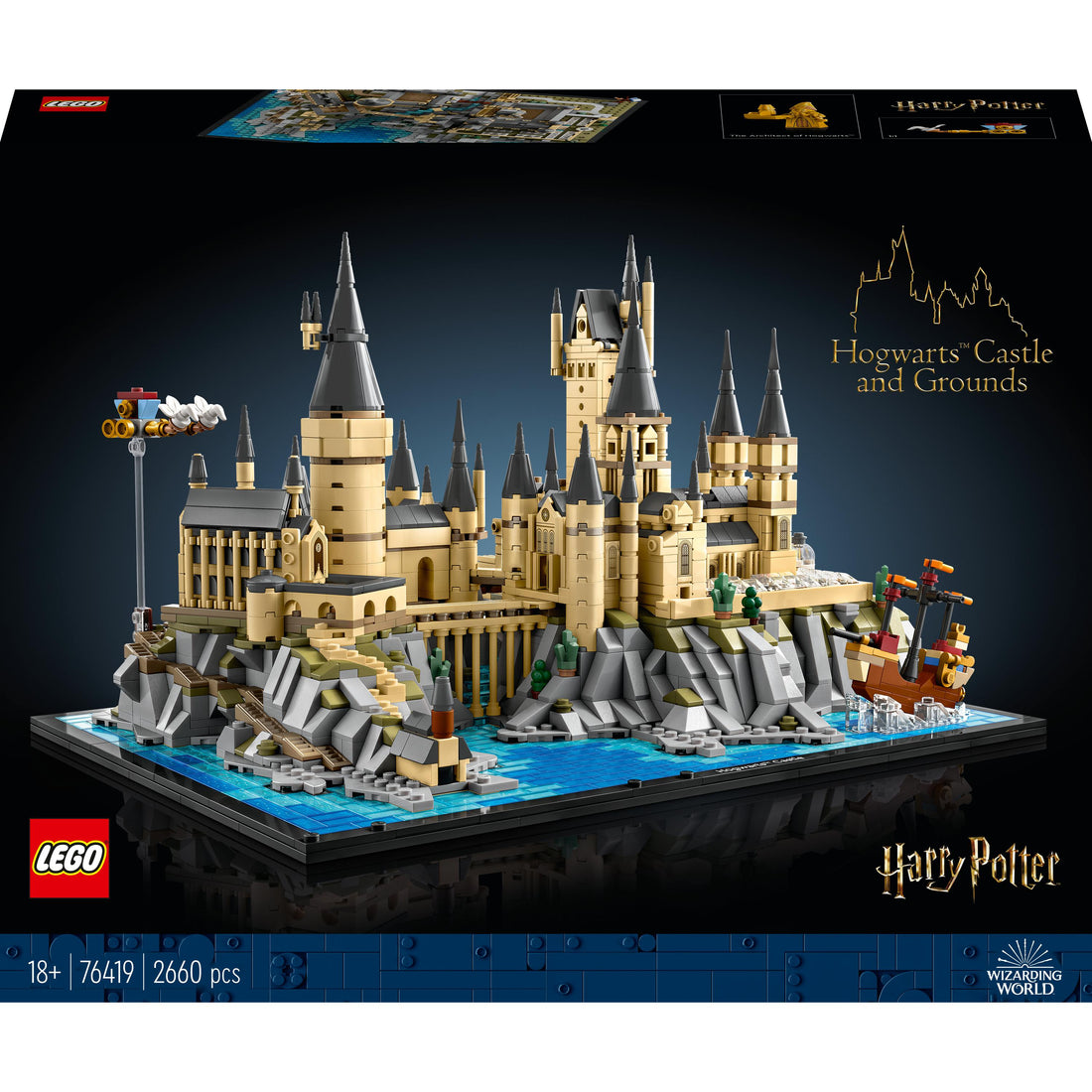 مجموعة بناء قلعة هوغوارتس™ وأراضيها 76419 من LEGO® Harry Potter™‍‌‎ (2660 قطعة)