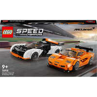 LEGO® Speed Champions McLaren Solus GT & McLaren F1 LM 76918 Building Toy Set (581 Pieces)