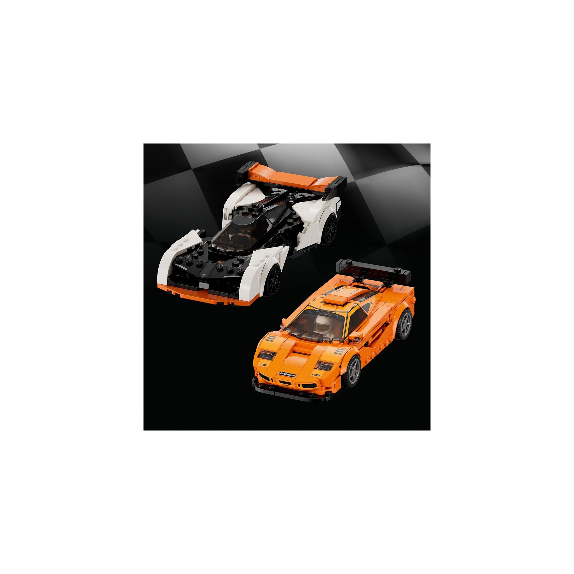 LEGO® Speed Champions McLaren Solus GT & McLaren F1 LM 76918 Building Toy Set (581 Pieces)