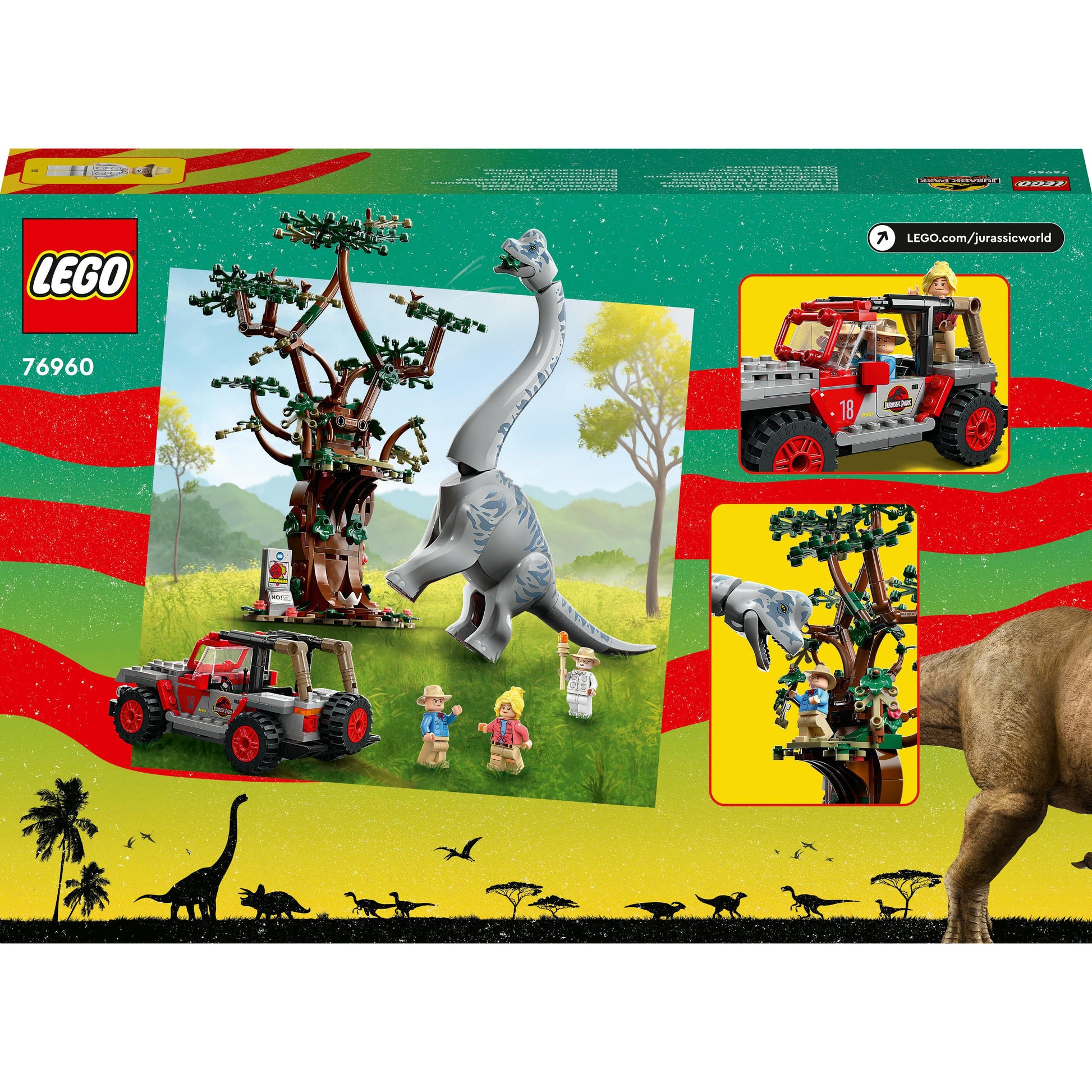 LEGO® Jurassic Park Brachiosaurus Discovery 76960 Building Toy Set (512 Pieces)