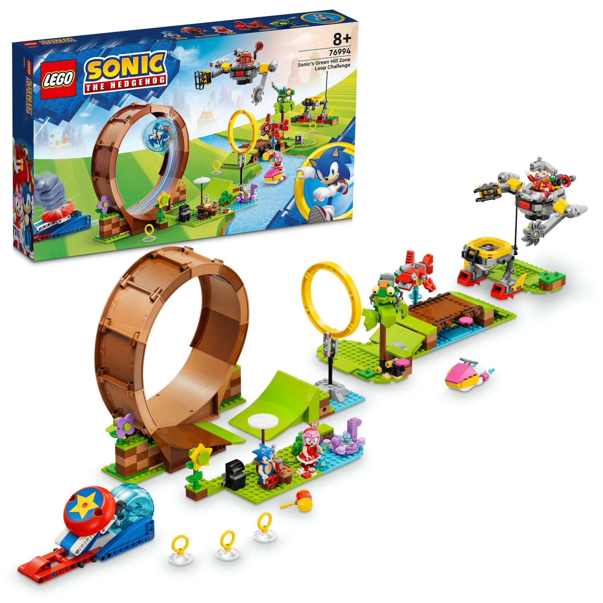 LEGO® Sonic the Hedgehog™ Sonic’s Green Hill Zone Loop Challenge 76994 (802 Pieces)