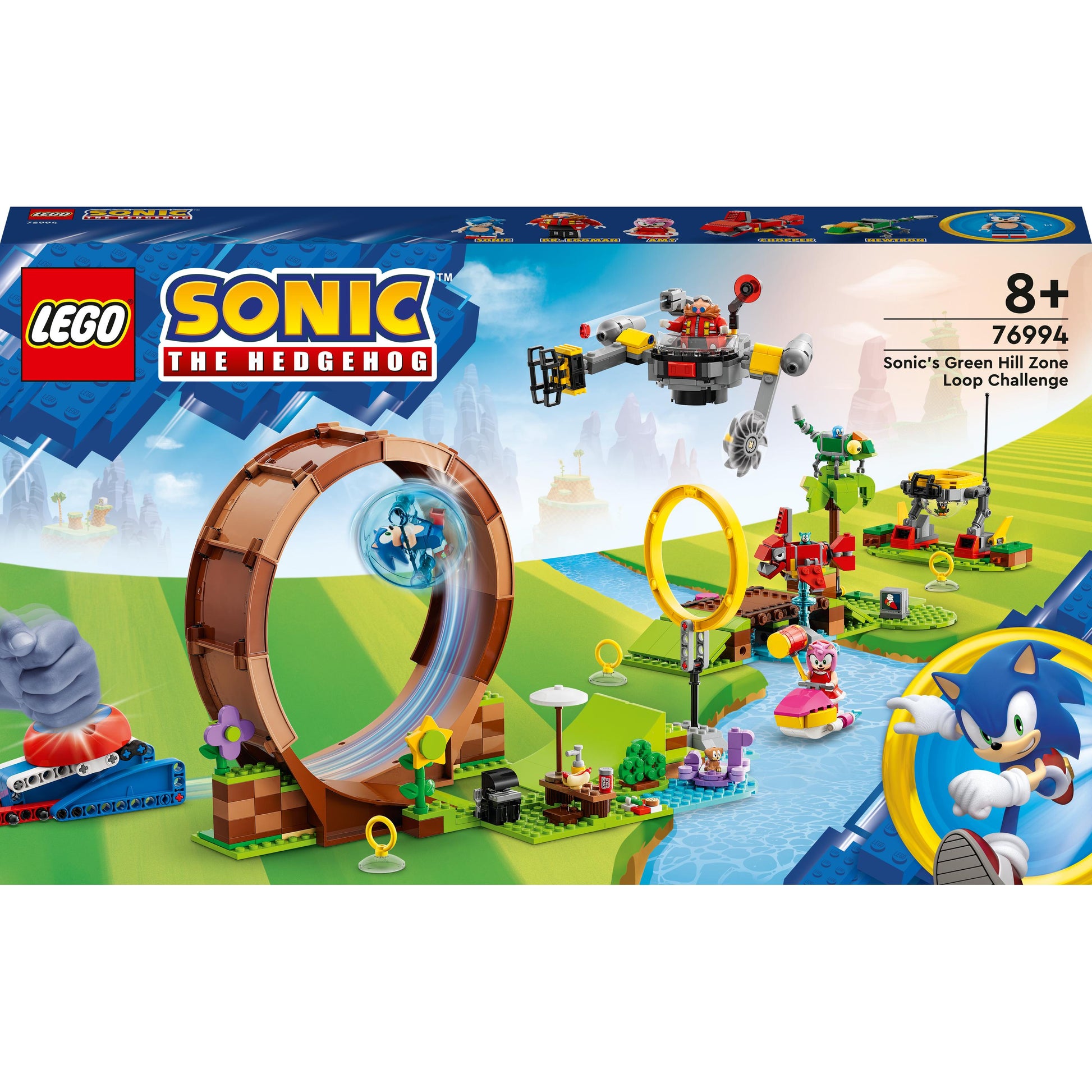 LEGO® Sonic the Hedgehog™ Sonic’s Green Hill Zone Loop Challenge 76994 (802 Pieces)