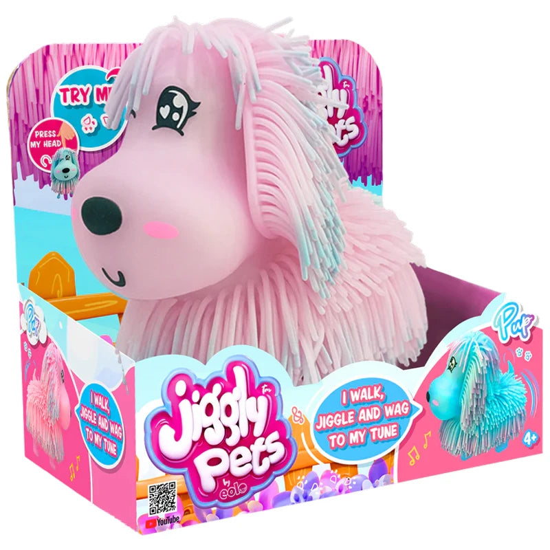 JIGGLY PETS - PUP FACE EXPRESSIONS - PINK