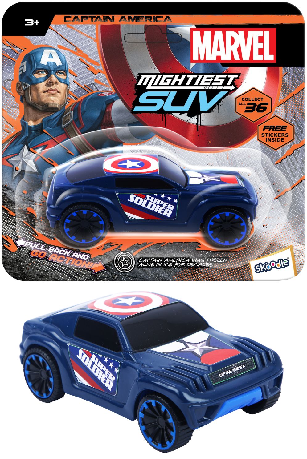 Captain America Pull Back Hyper car - 2