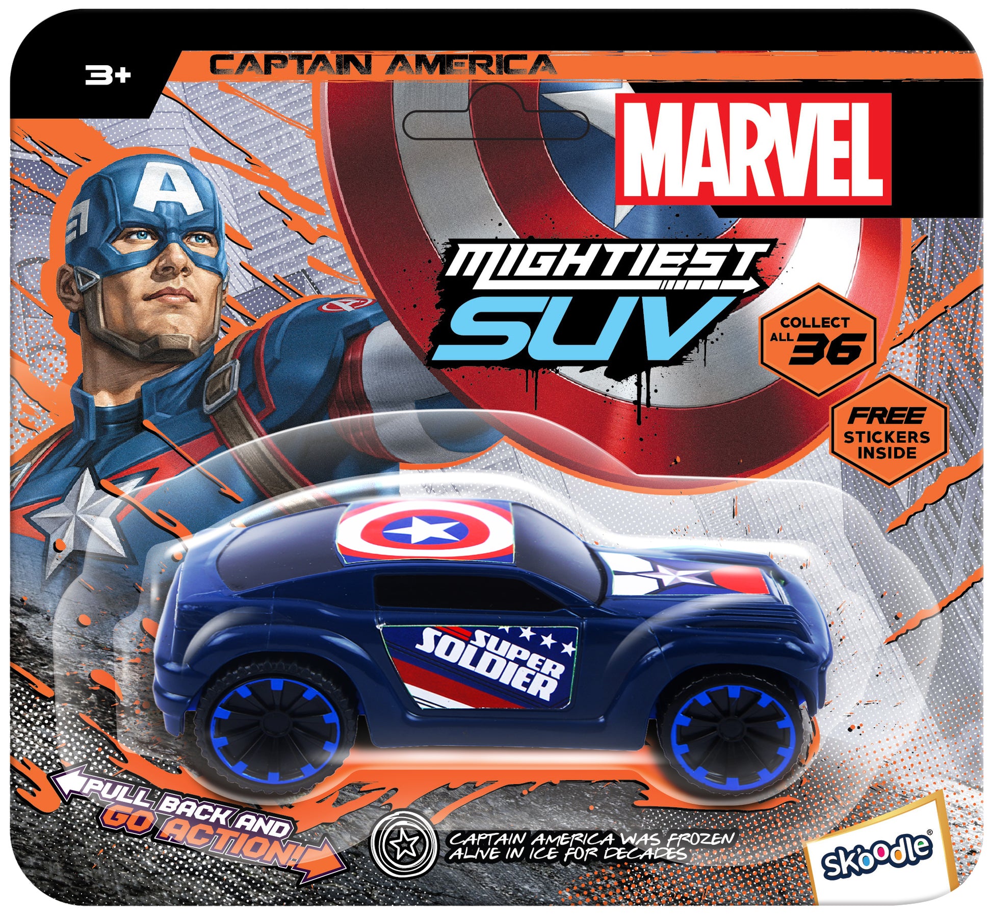 Captain America Pull Back Hyper car - 2