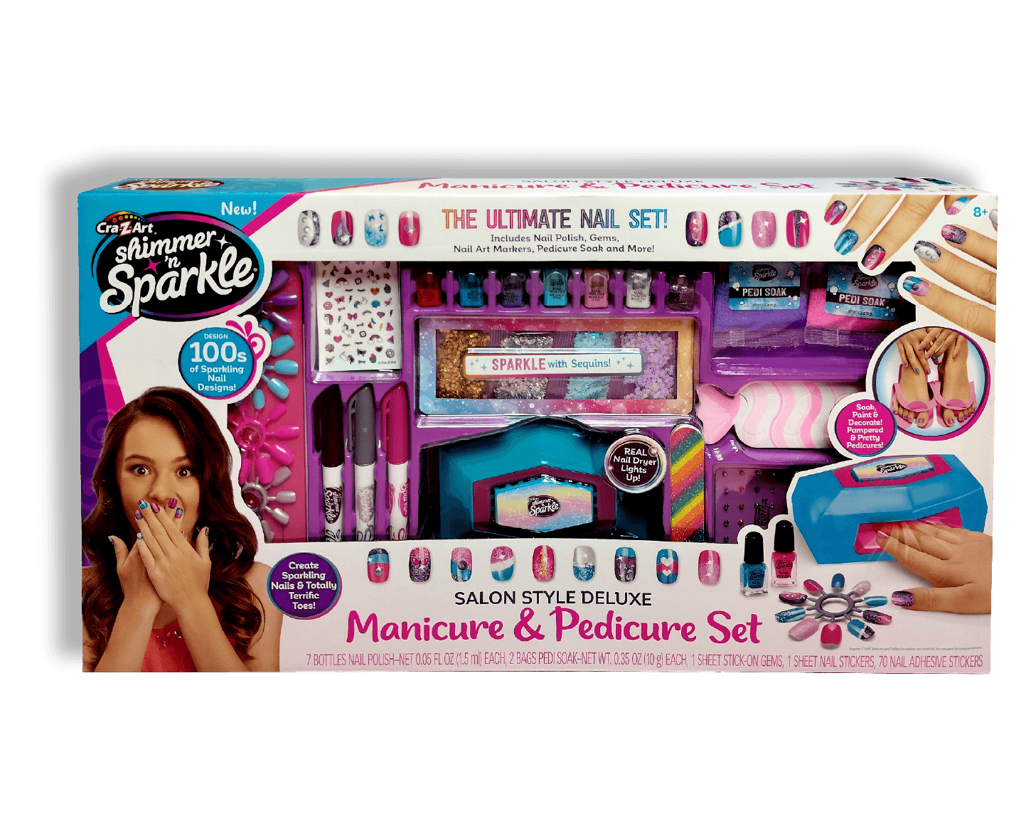 Shimmer N Sparkle Salon Style Deluxe Manicure & Pedicure