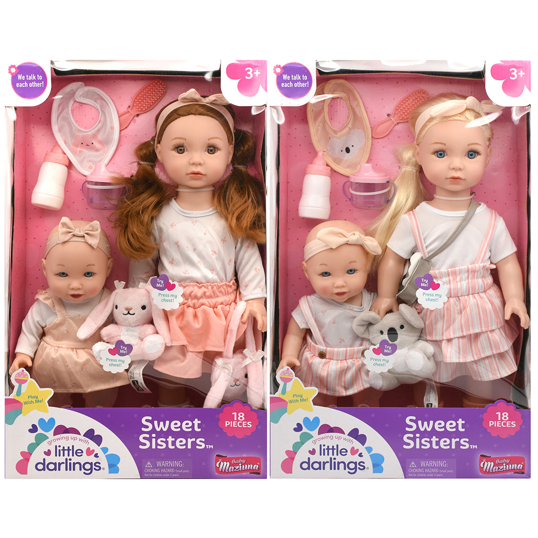 Baby Maziuna LD Sweet Sisters 18 inch 12 inch