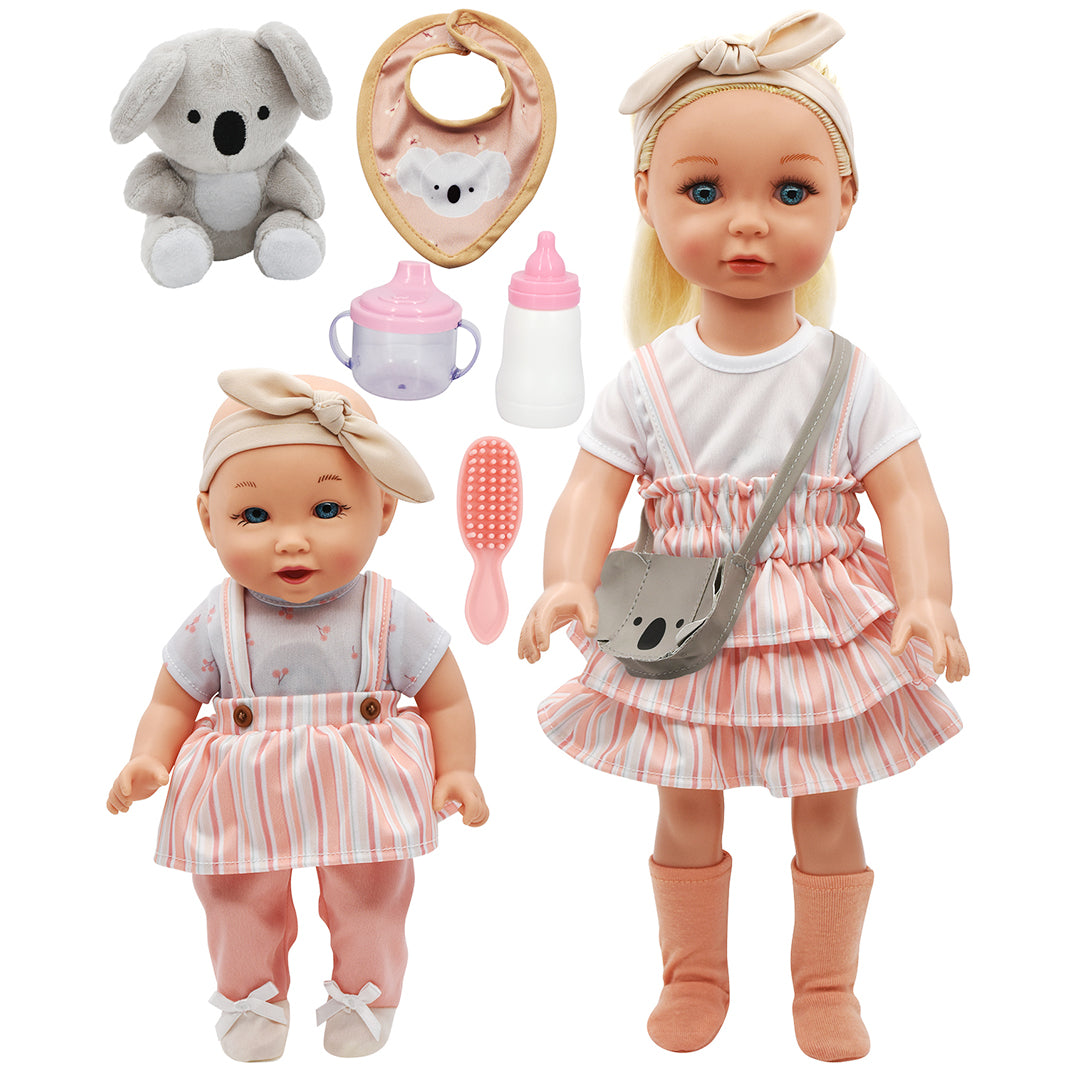 Baby Maziuna LD Sweet Sisters 18 inch 12 inch