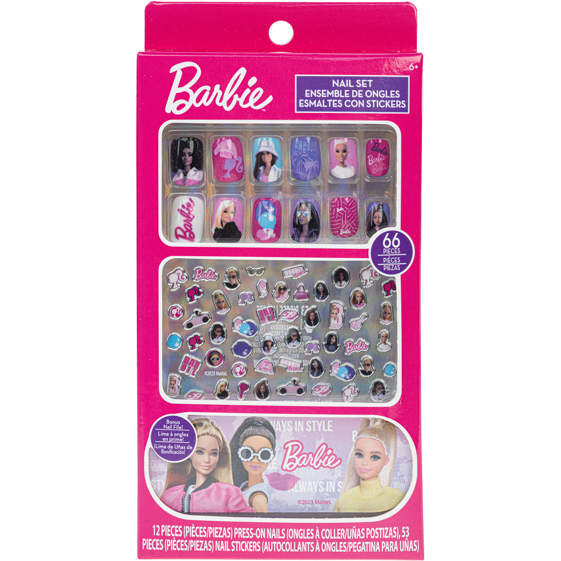 Barbie 66 Pcs Nail Art Set