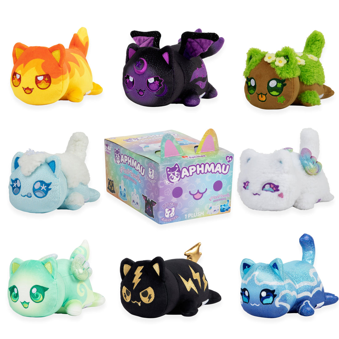 Aphmau Mystery MeeMeow Plush Elemental 6inch (S8)
