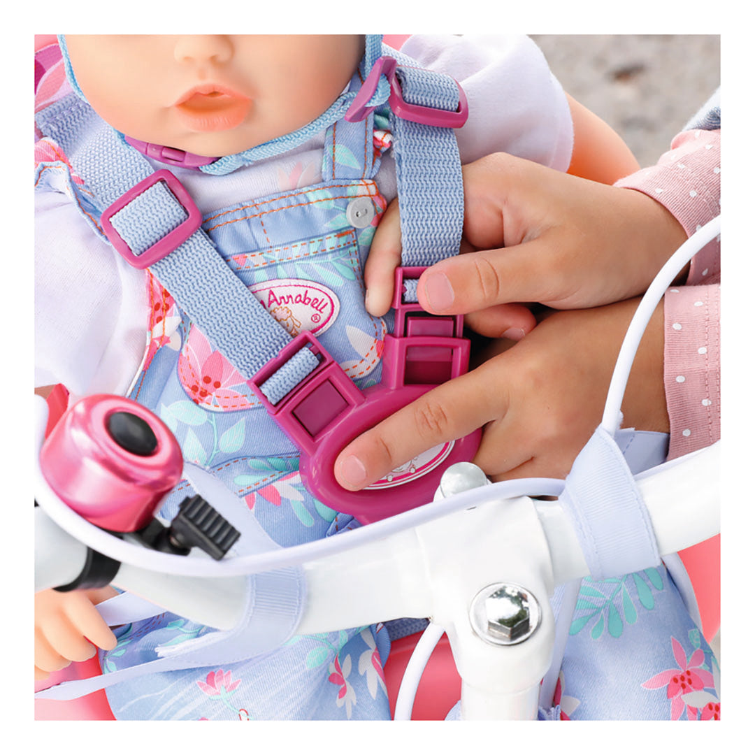 baby annabell bike seat with helmet doll accessory Baby Annabell Active Bike Seat