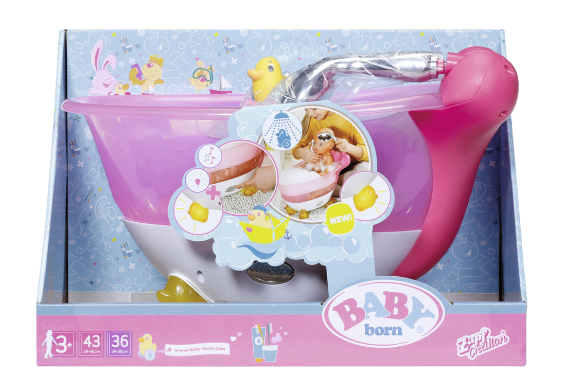 Baby Born Accs Bath Glittery Bathtub assorted