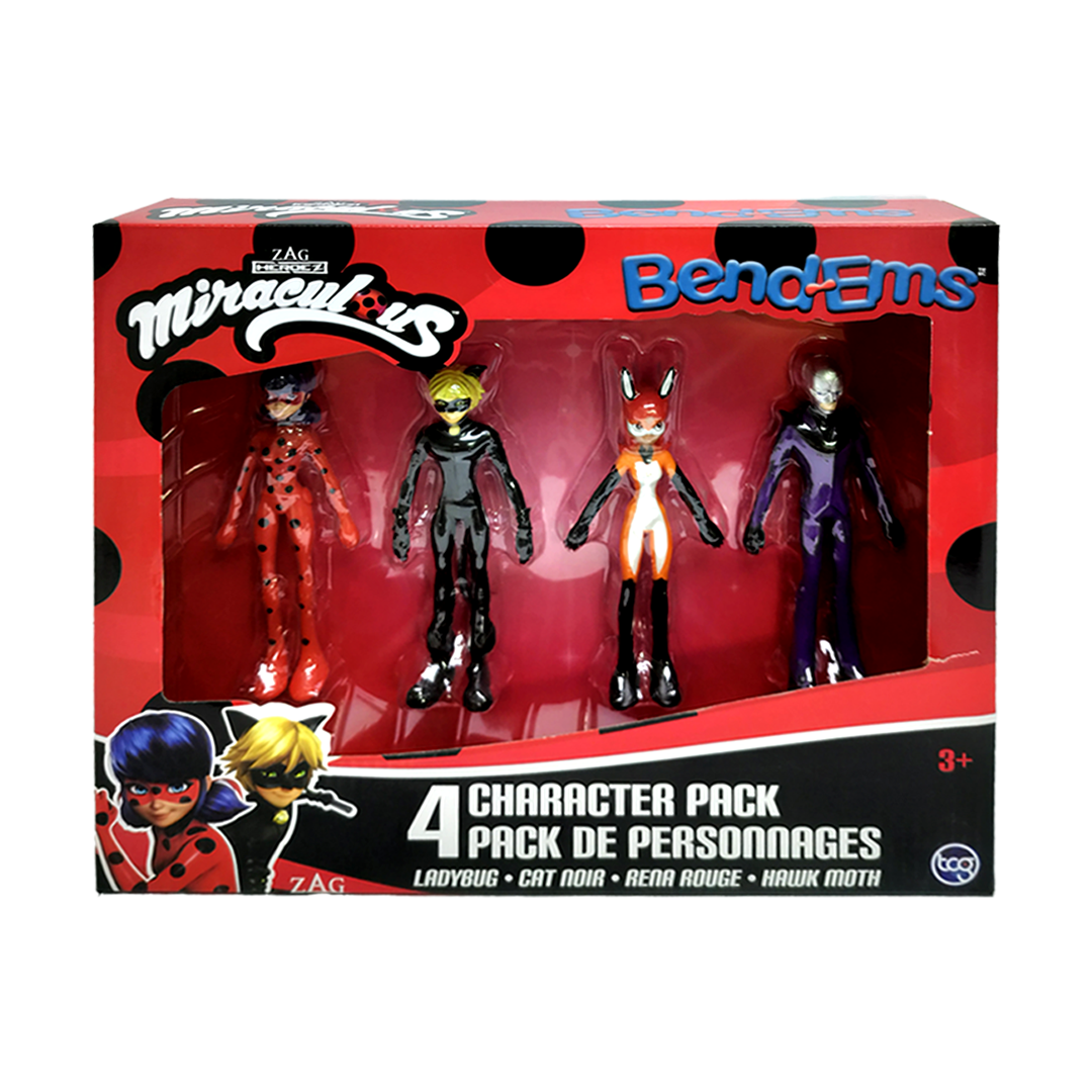 Bend-Ems Miraculous Lady Bug 4 In 1 Pack