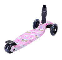 BOLDCUBE 3 Wheel Scooter Big Fold Kitty Love