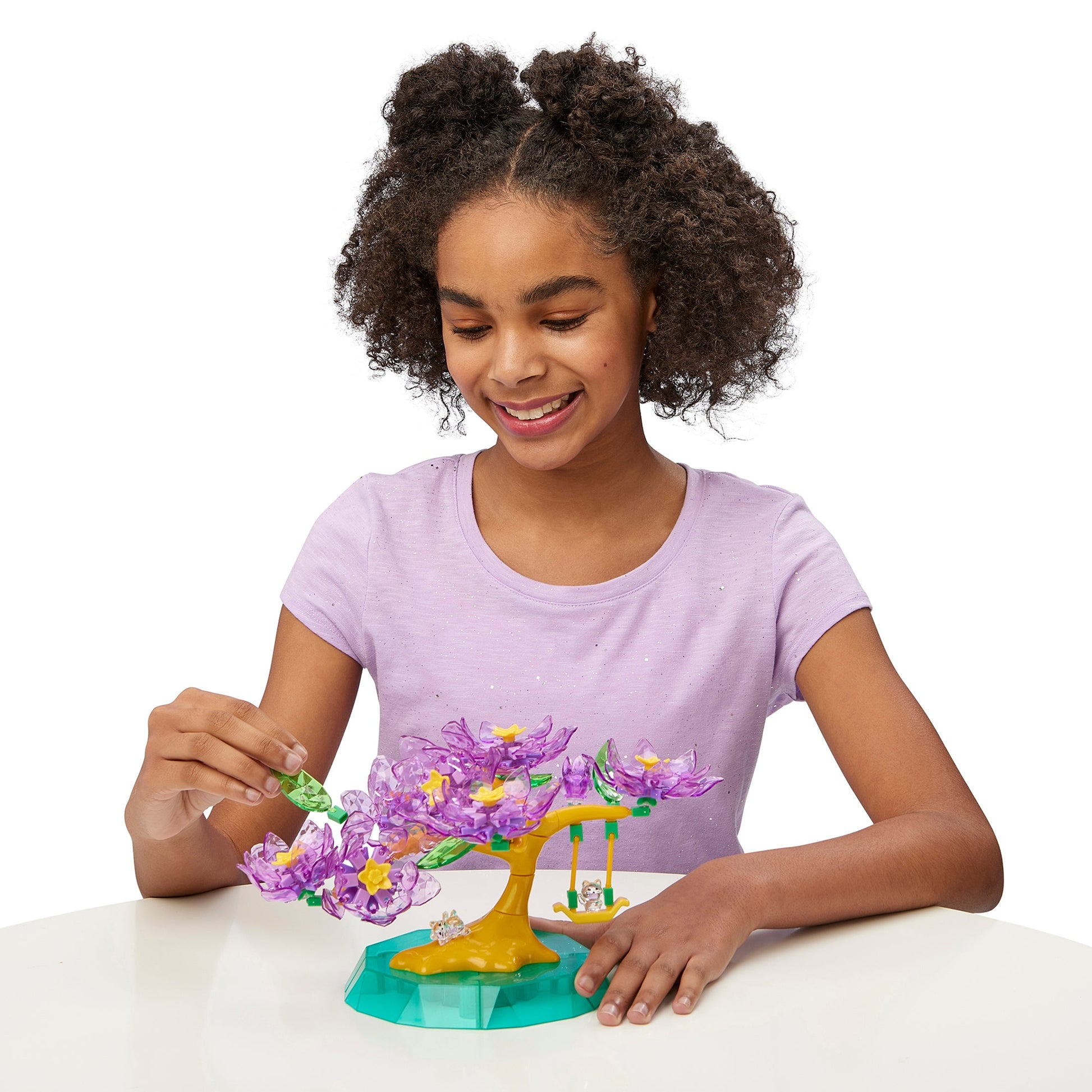 Rose Art Crystal Gem Blossoming Bonsai