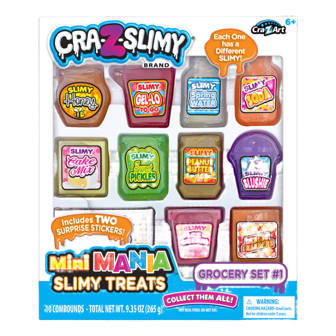 CraZSlimy Mini Mania Slimy Treats Grocery Set