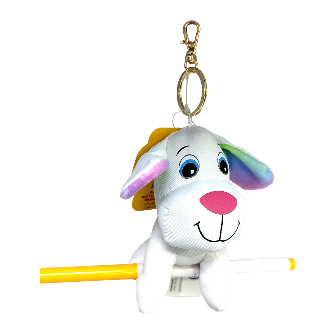 Crayola Colour Me Plush Backpack Clip (Dog / Bear)