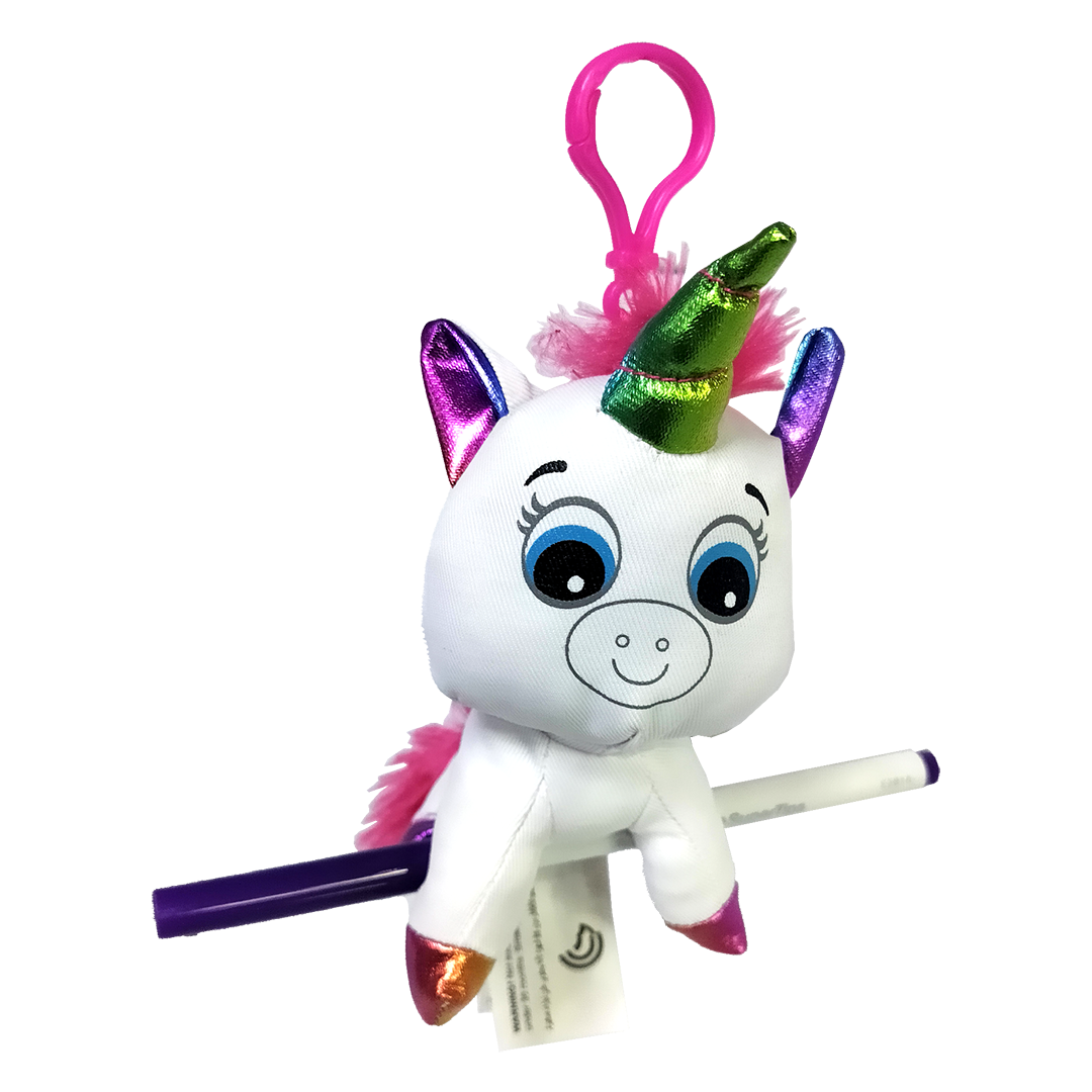 Crayola Colour Me Plush Backpack Clip (Unicorn / Cat)