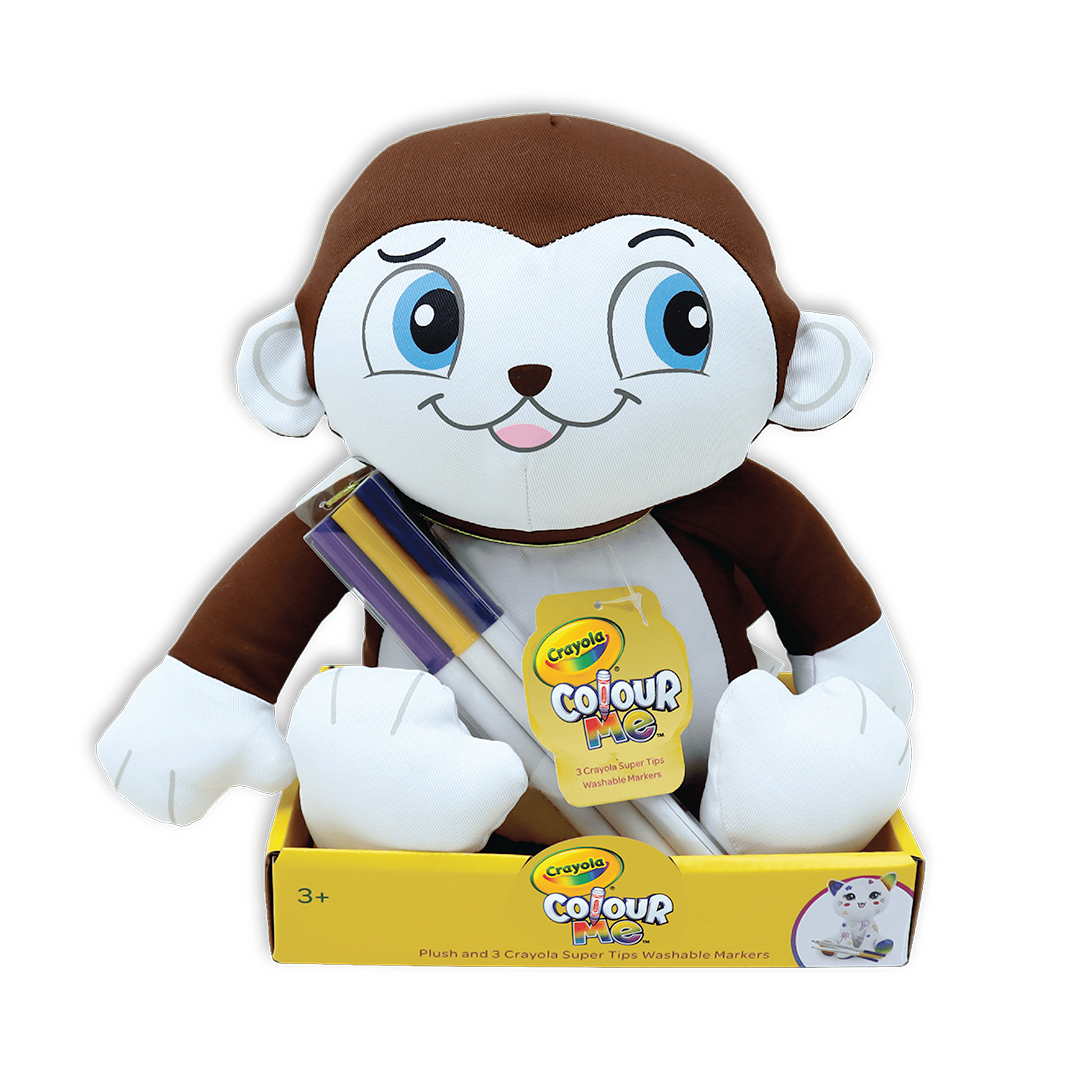 Crayola Colour Me Plush Monkey