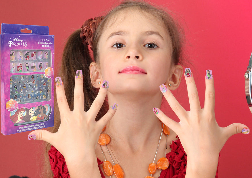 Disney Princess Nail Art Set 66-Pieces, Multicolour
