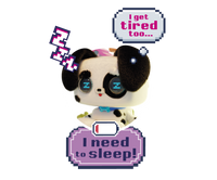 Pixel Hugs Electronic Plush (Black/White)