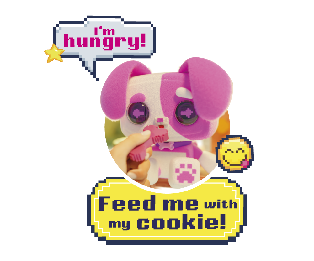 Pixel Hugs Electronic Plush ( pack/White)