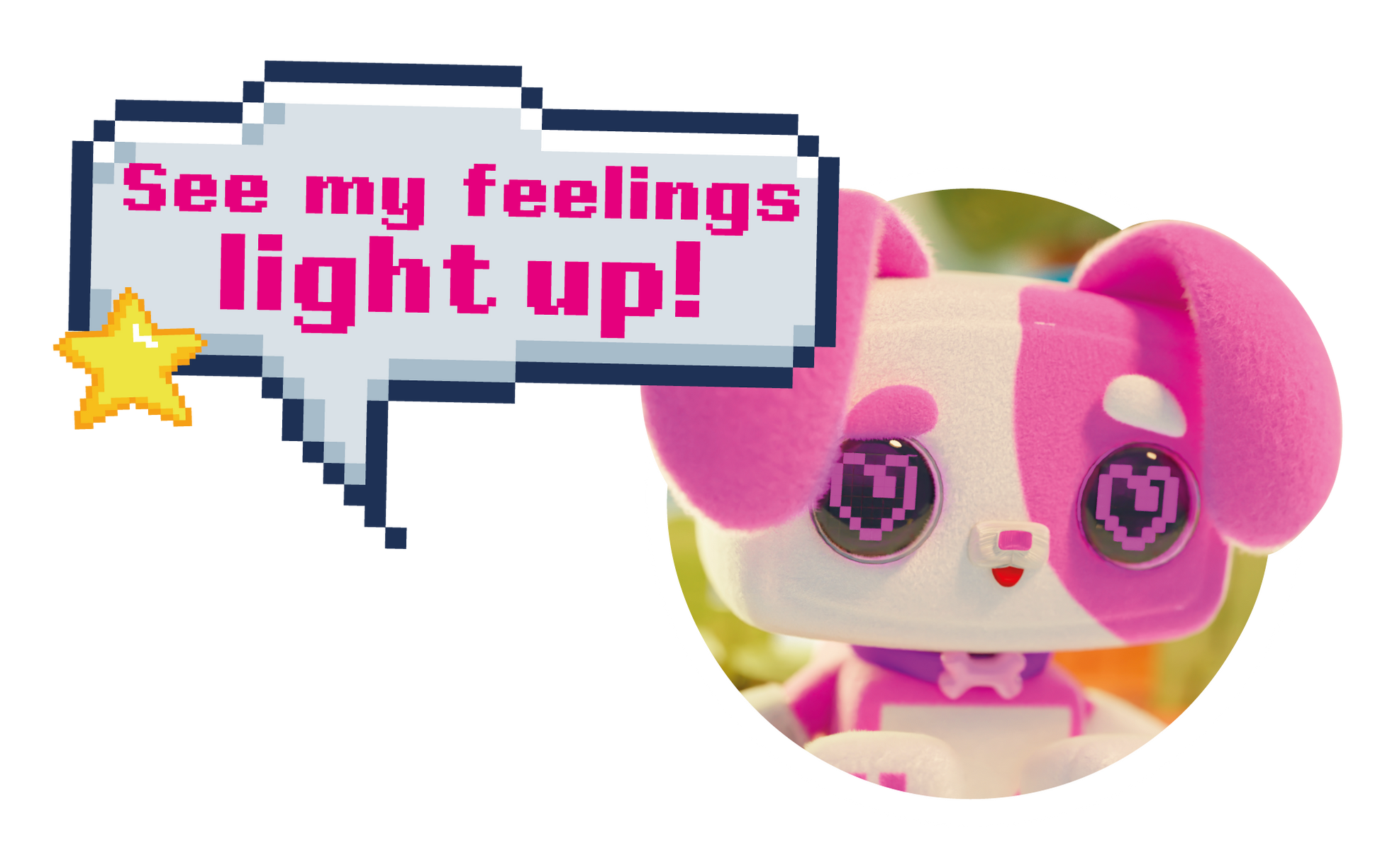 Pixel Hugs Electronic Plush ( pack/White)