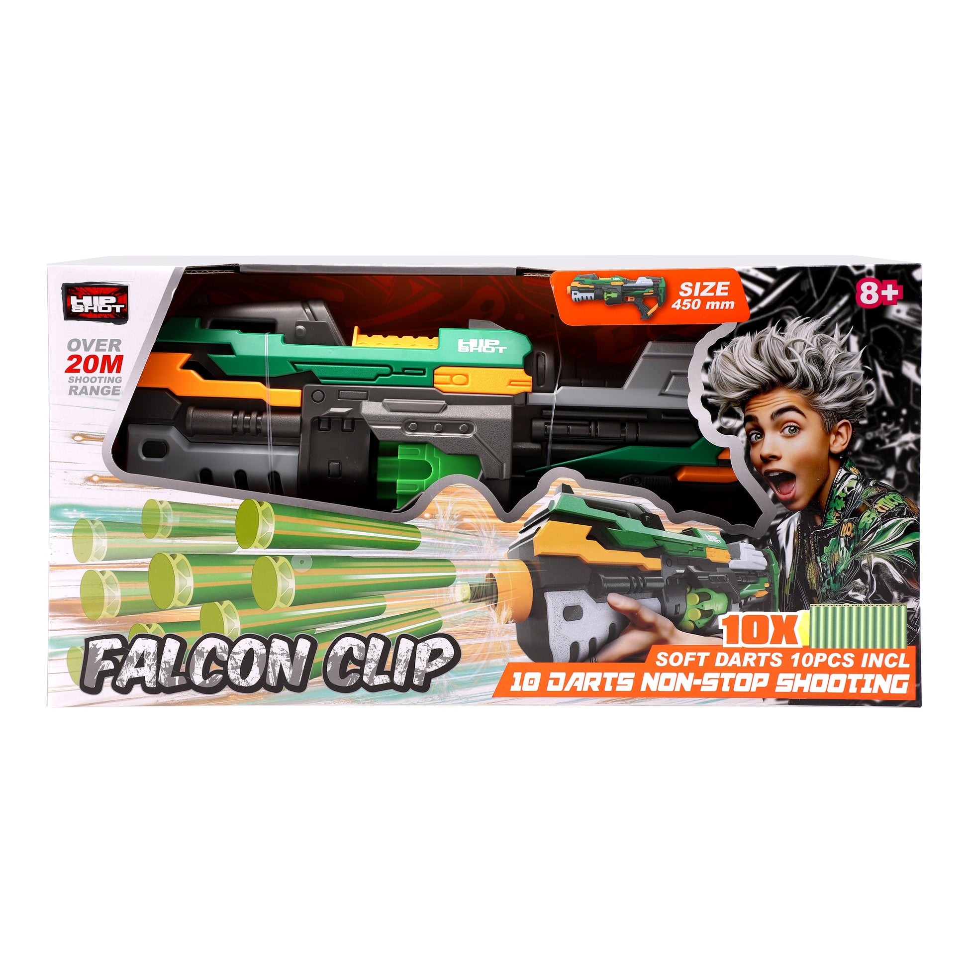 Hip Shot B/O Faclon Clip with x10 Darts