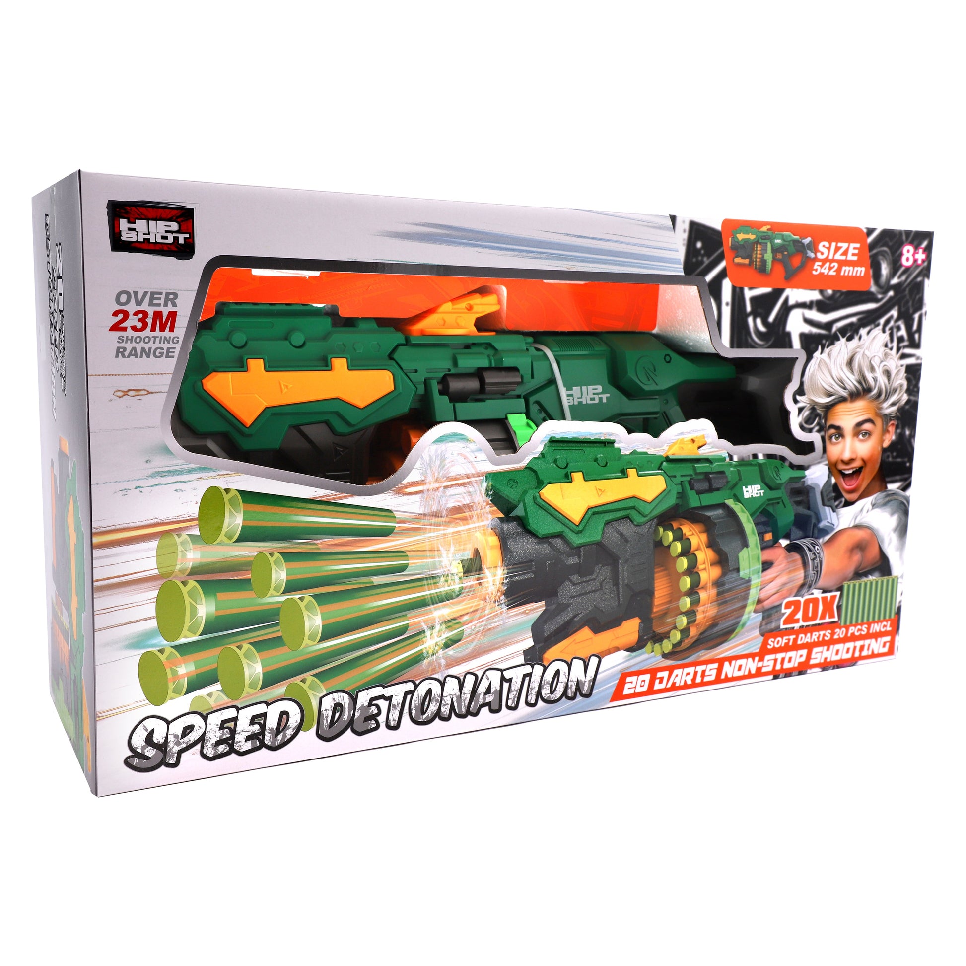 Hip Shot B/O Speed Detonation with x20 Darts