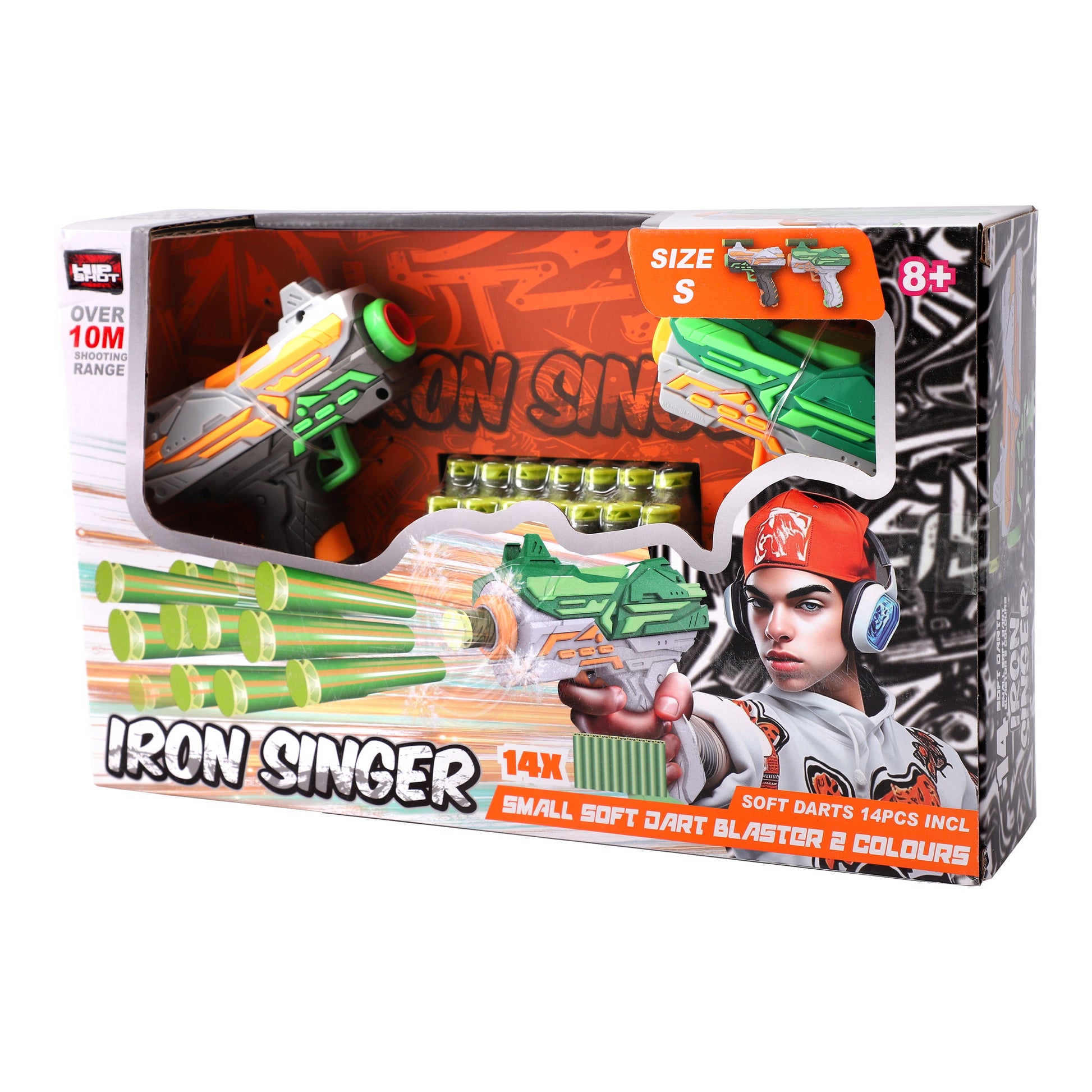 Hip Shot Combo Iron Singer (x2 Blaster) with x14 Darts