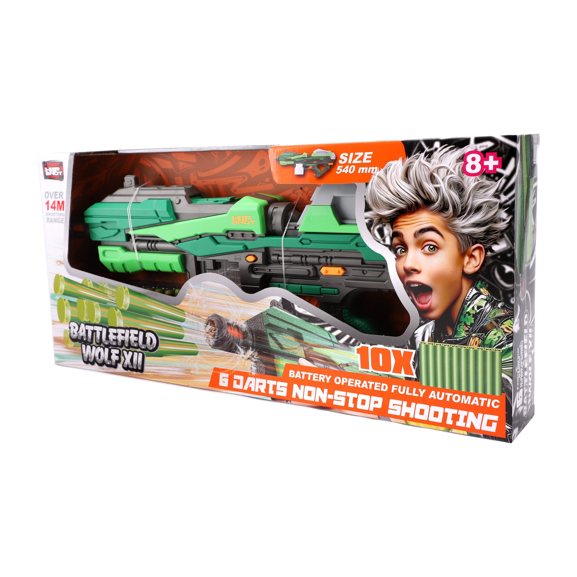 Hip Shot B/O Battlefield Wolf XII with x10 Darts